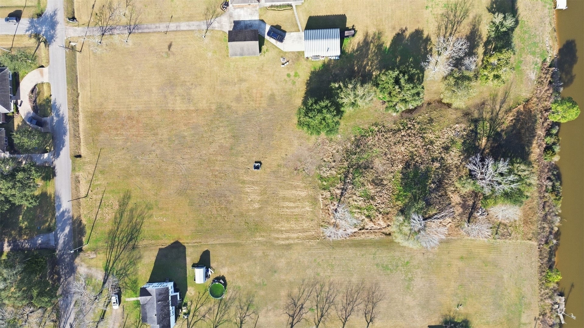 0 Robinson Road, Hitchcock, TX 77563 one more direct overhead view of acreage