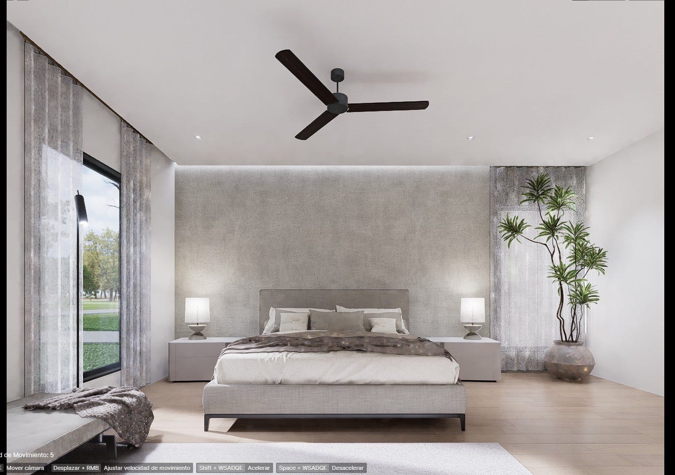 519 W 30th Street, Houston, TX 77018 This elegantly designed bedroom features modern furnishings, a soothing color palette, and abundant natural light, creating a serene retreat. Virtually staged.