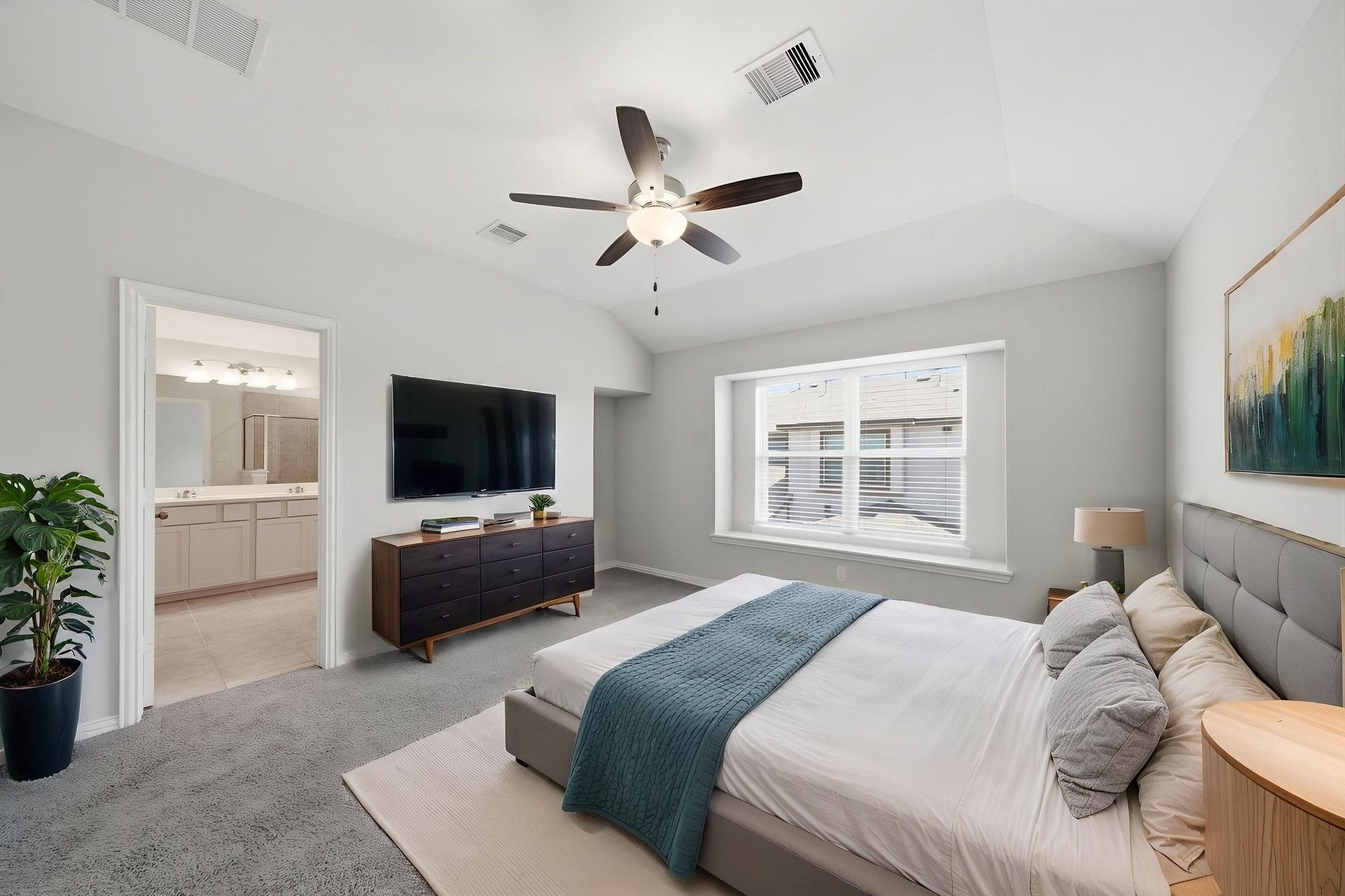 7116 Elgin Street, Pearland, TX 77584 Primary bedroom-virtually staged