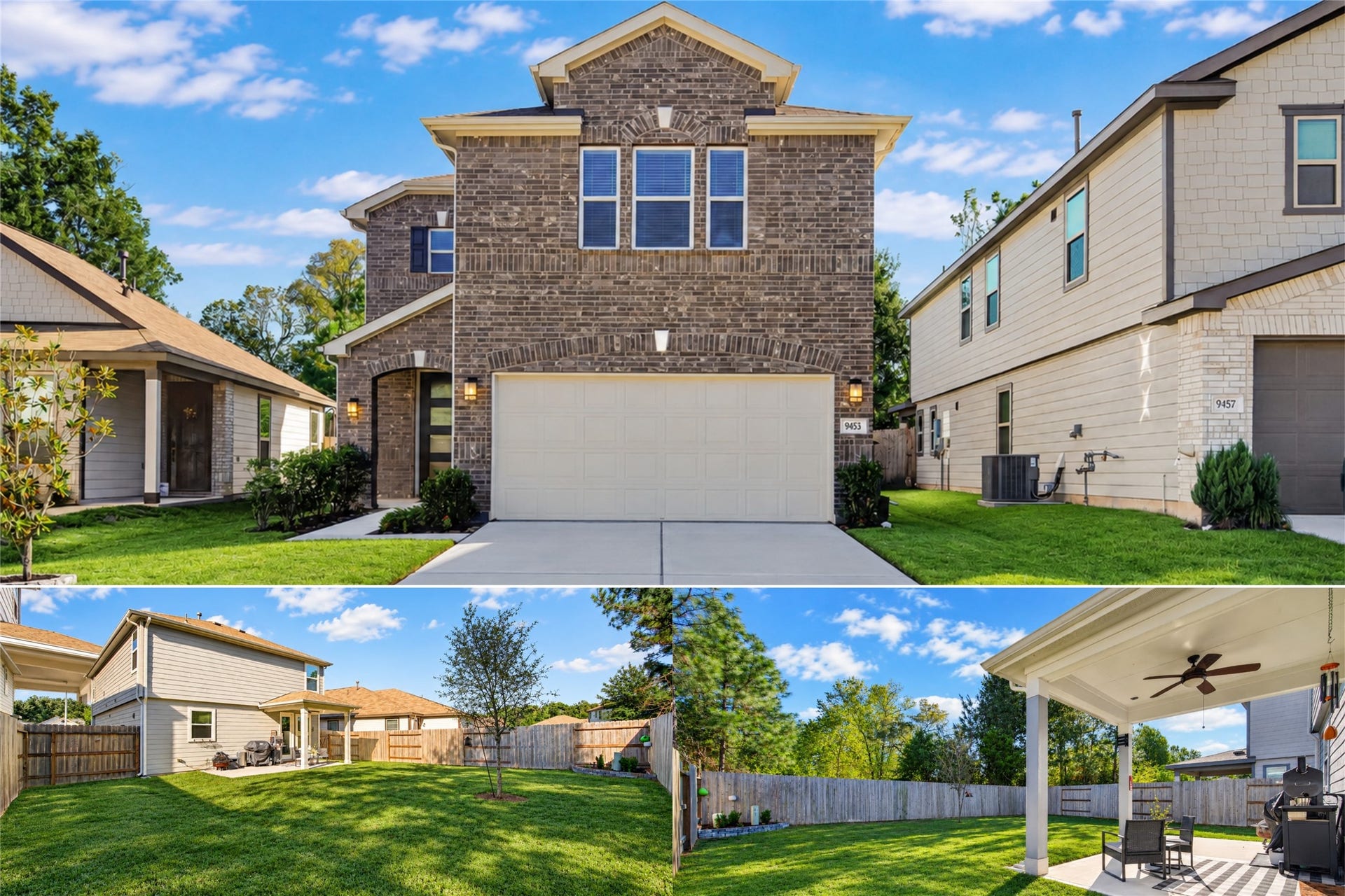 9453 Castillo Court, Magnolia, TX 77354 Explore the beauty of this inviting property from multiple perspectives. Attractive curb appeal, a spacious driveway, and a generous backyard showcase the possibilities for enjoying both indoor and outdoor living.