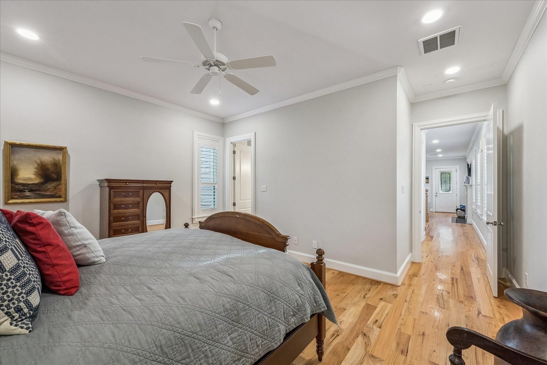 209 Queen Road, Clear Lake Shores, TX 77565 Another view of the Primary Bedroom, entry and on-suite bathroom