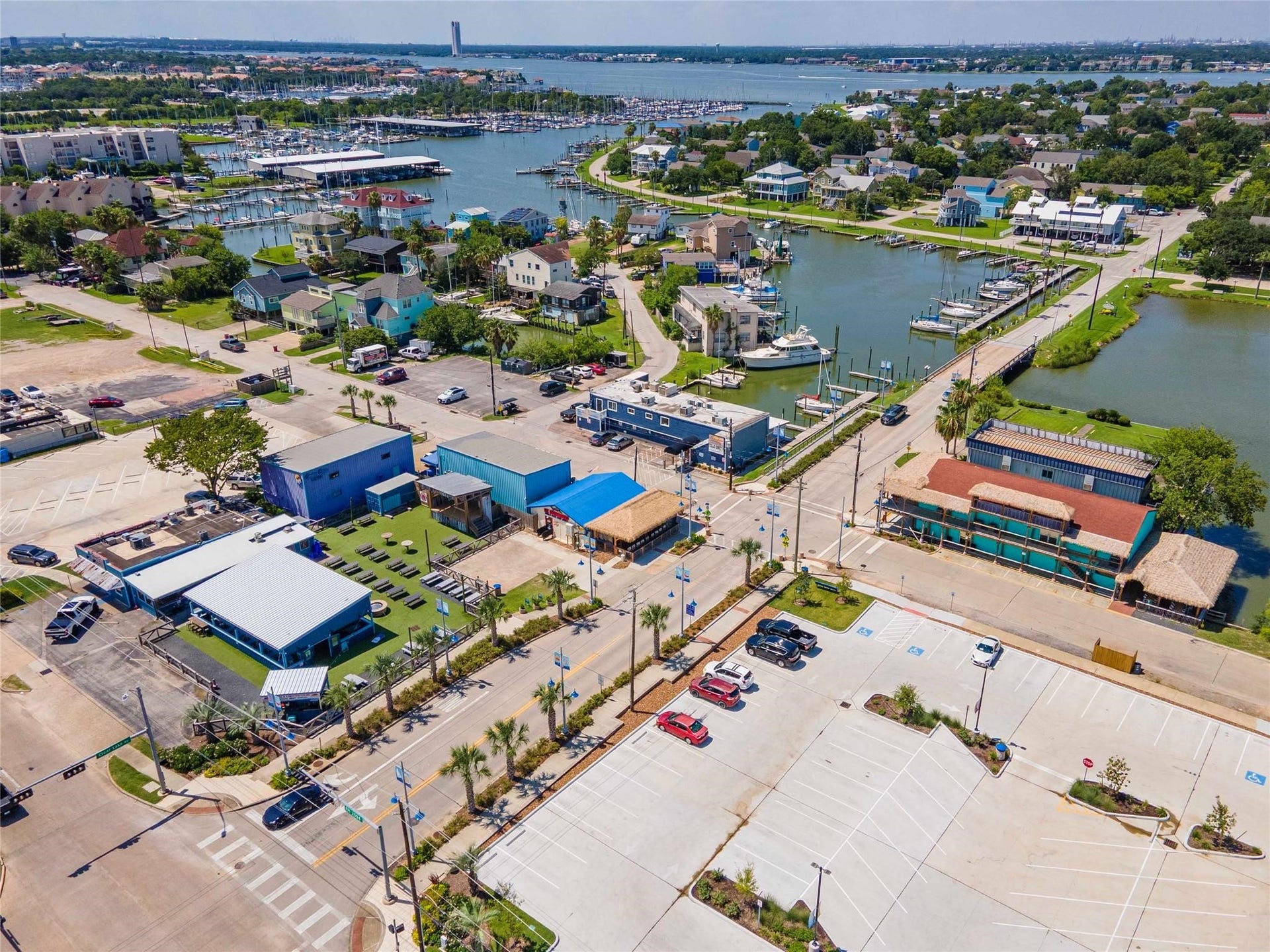 209 Queen Road, Clear Lake Shores, TX 77565 The entrance of Clear Lake Shores offers an abundance of local restaurants and entertainment