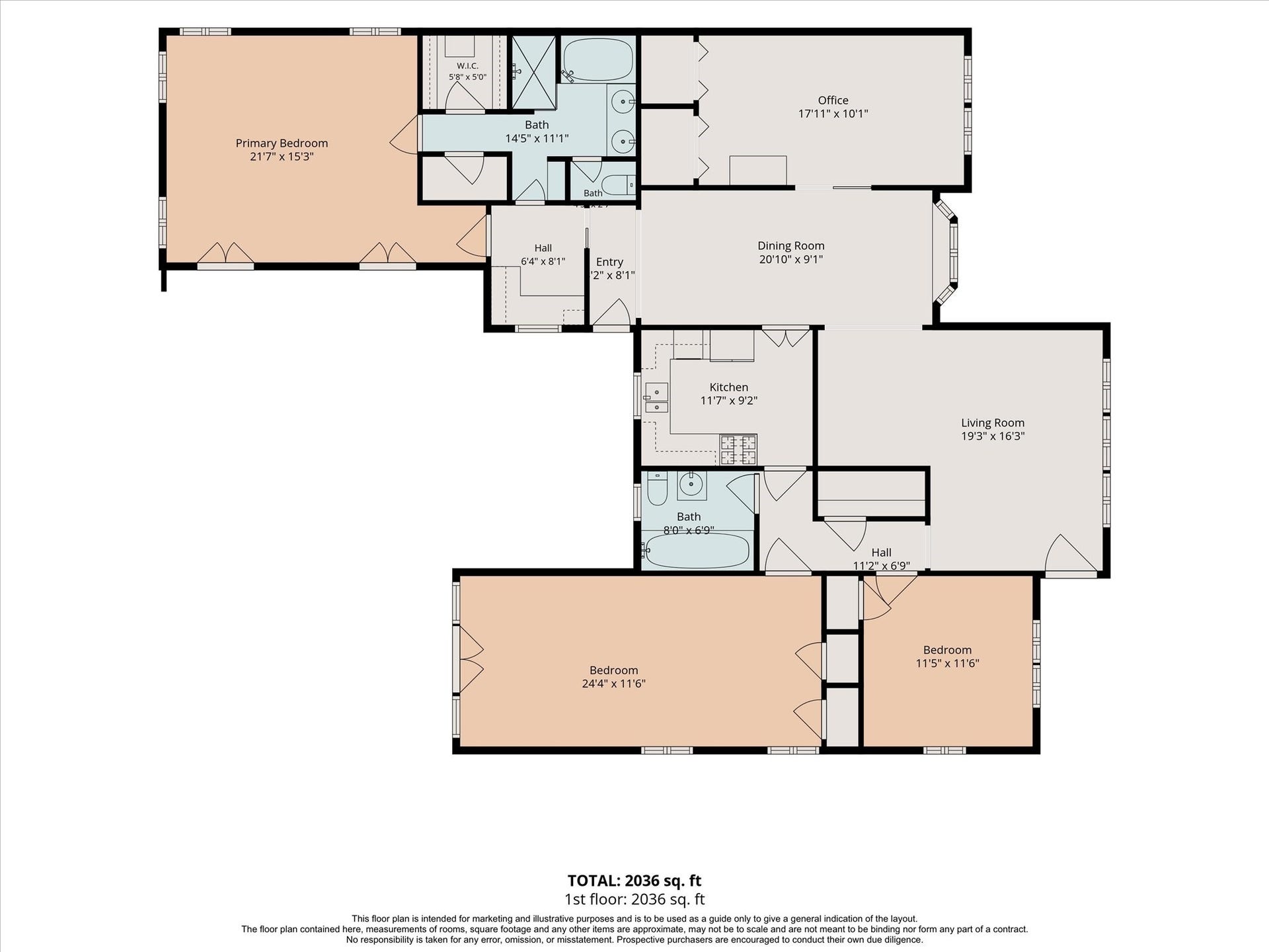 1611 Gardenia Drive, Houston, TX 77018 Floor Plan