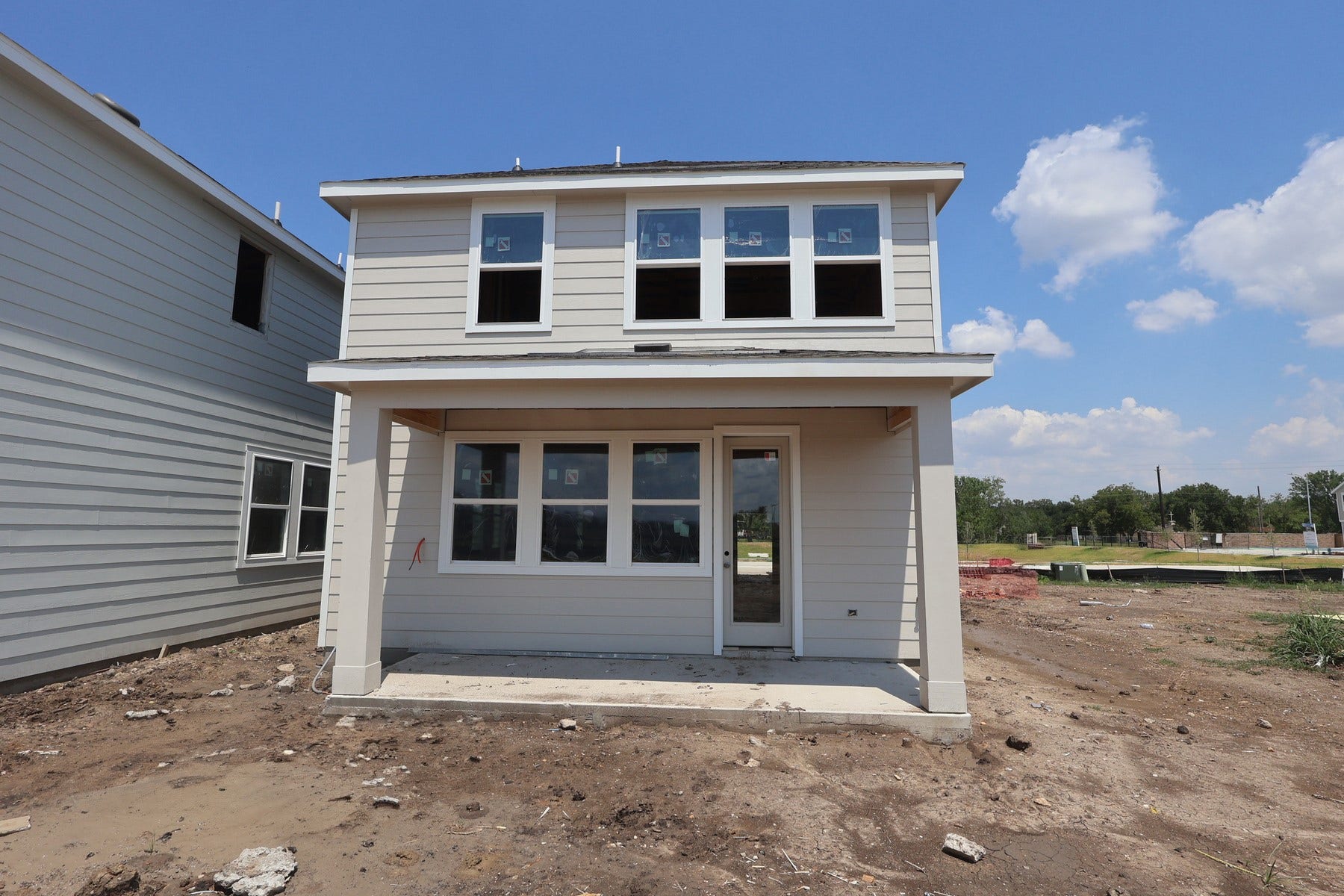 4508 Leon Meadow Lane, Houston, TX 77048 Backyard with covered patio - still under construction!