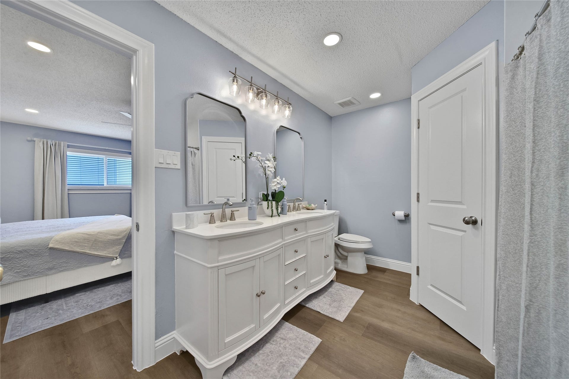 3700 83rd Street, #4, Galveston, TX 77554 Master ensuite with double vanity and 2 walk in closets.