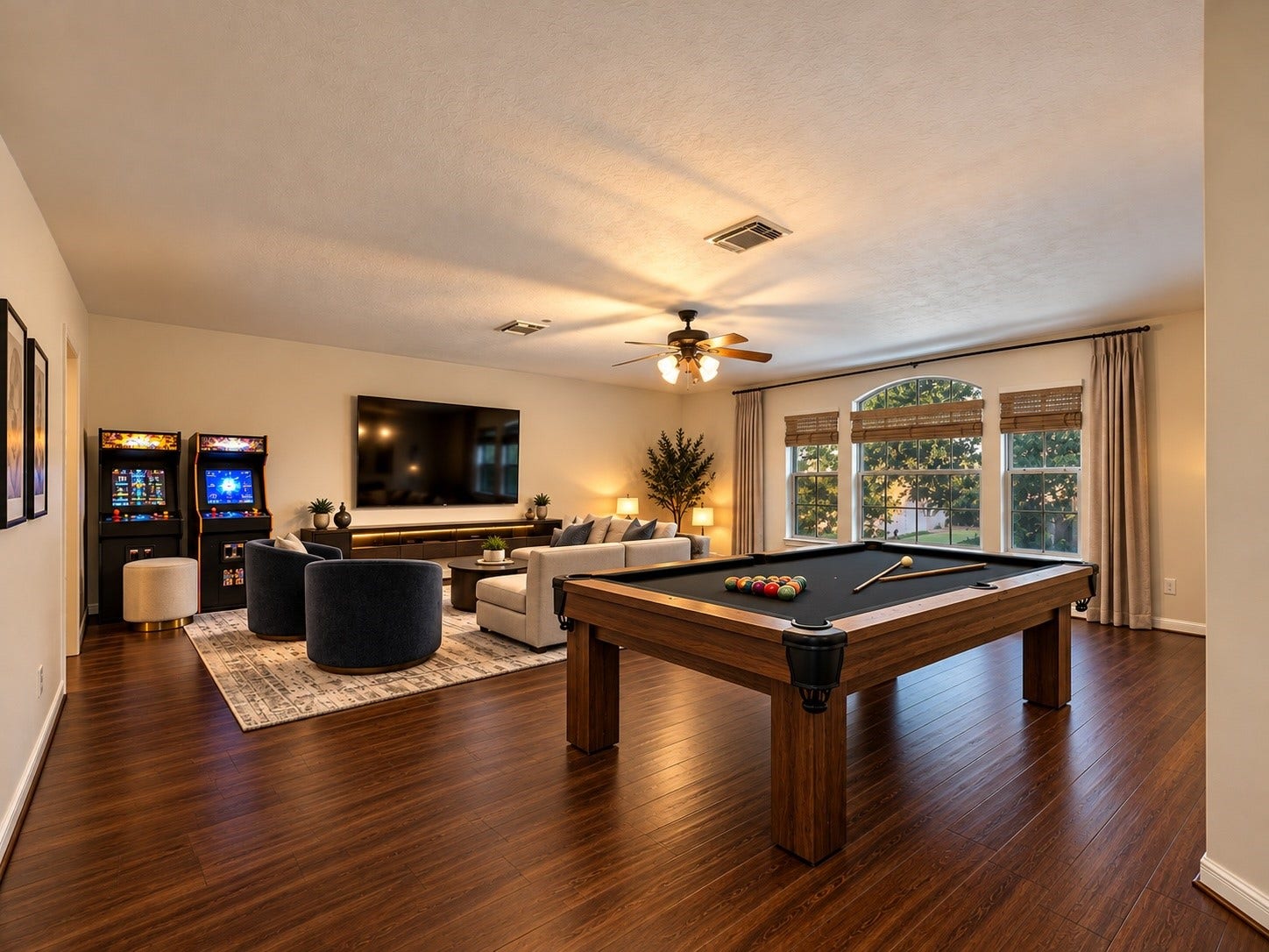 2602 Falcon Knoll Lane, Katy, TX 77494 Spacious upstairs game room ideal for recreation, movie nights, and entertaining. VS