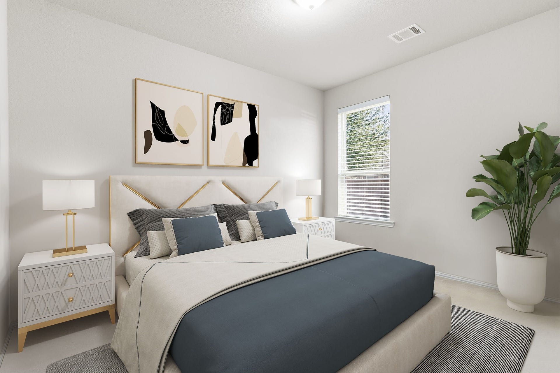 Virtually Staged: Second secondary bedroom perfect for your growing family