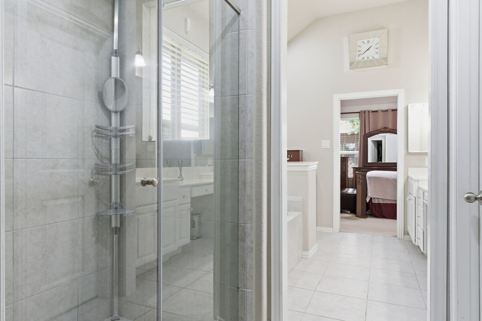 Large walk in shower