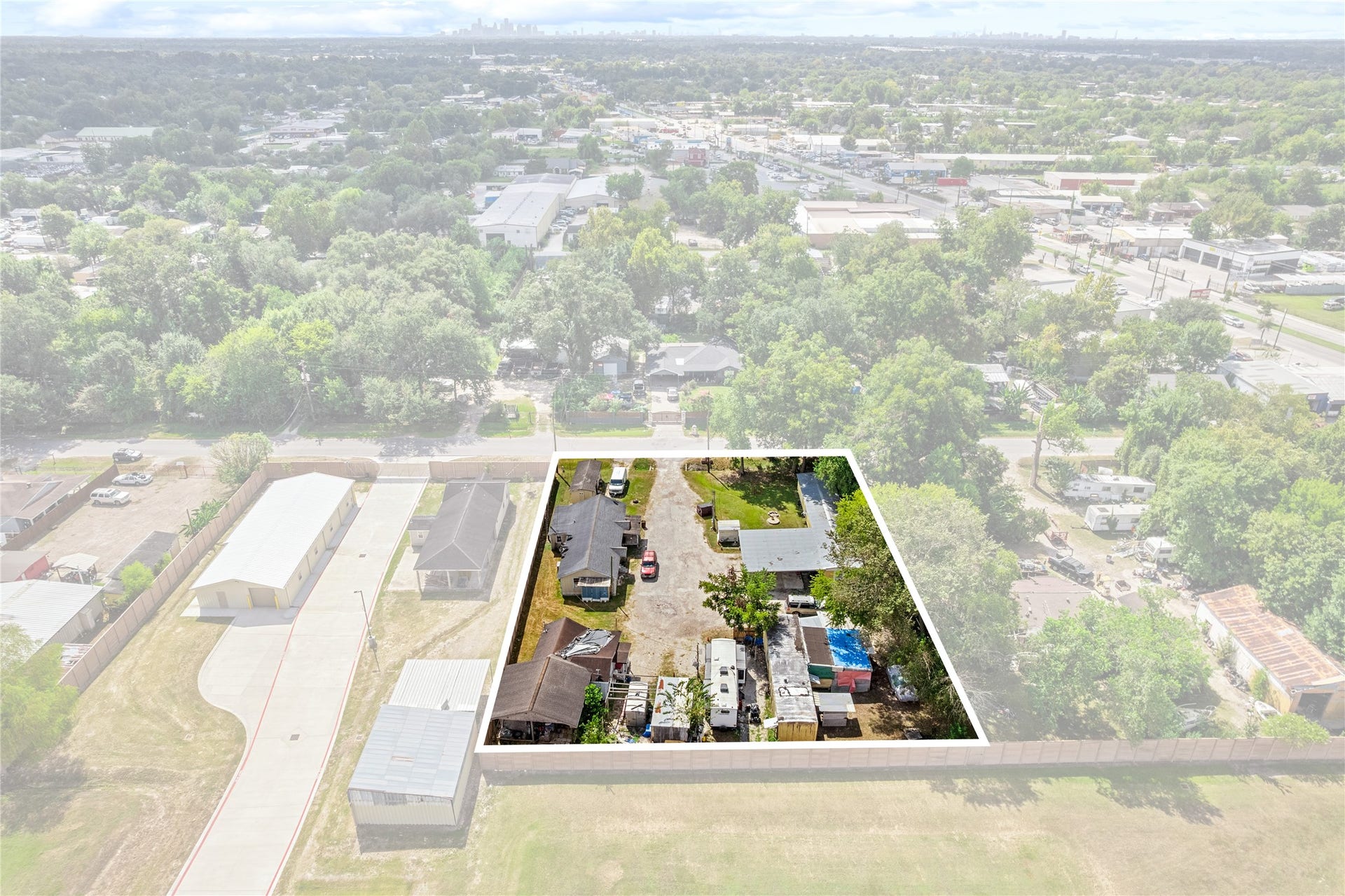 Multiple existing residential structures.