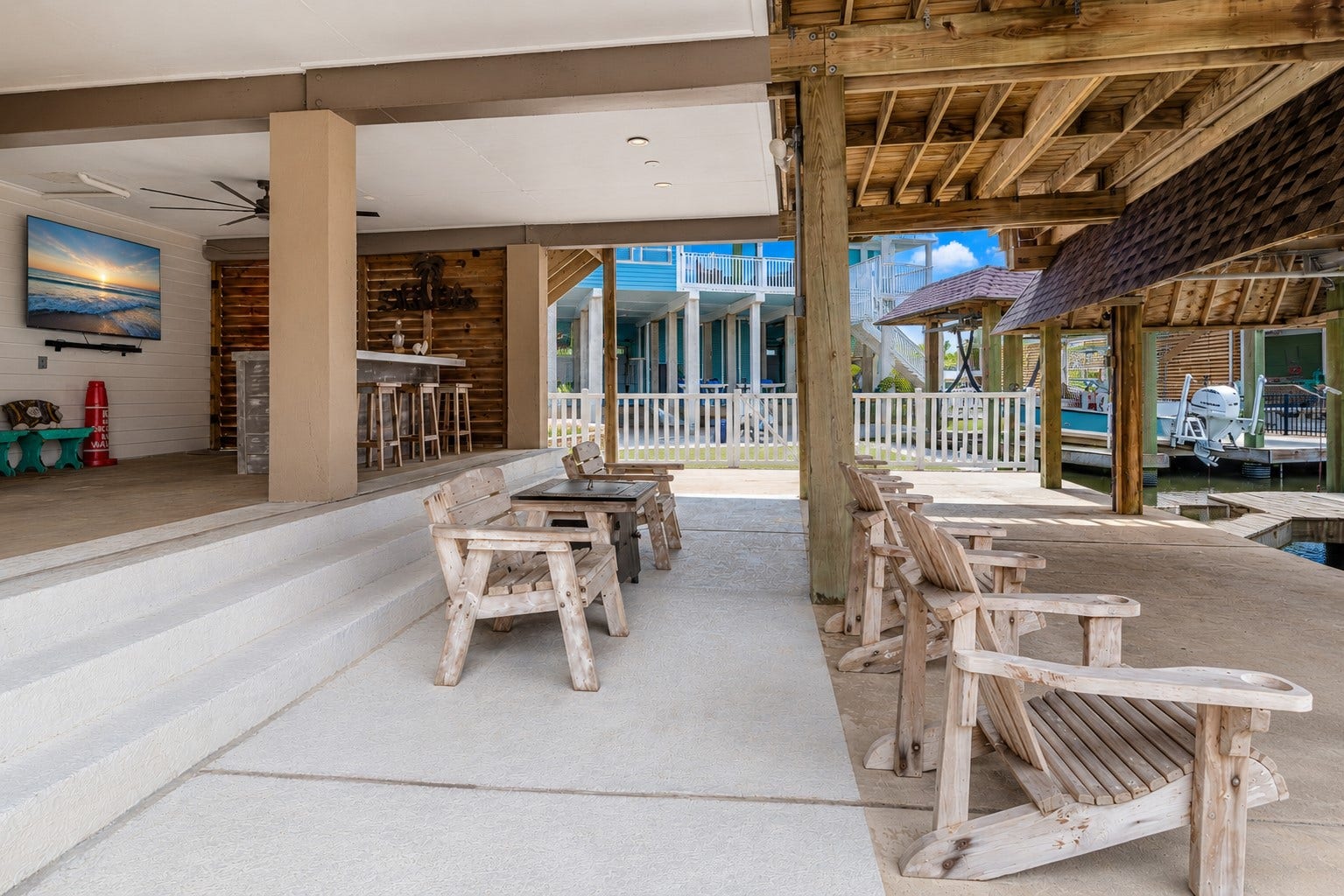 Whether it's entertaining guests or relaxing, this outdoor space has endless possibilities.