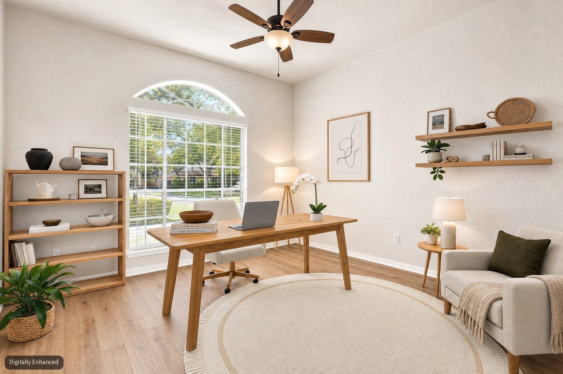 14618 Kings Head Drive, Houston, TX 77044 Virtually Staged as an office - Front Bedroom