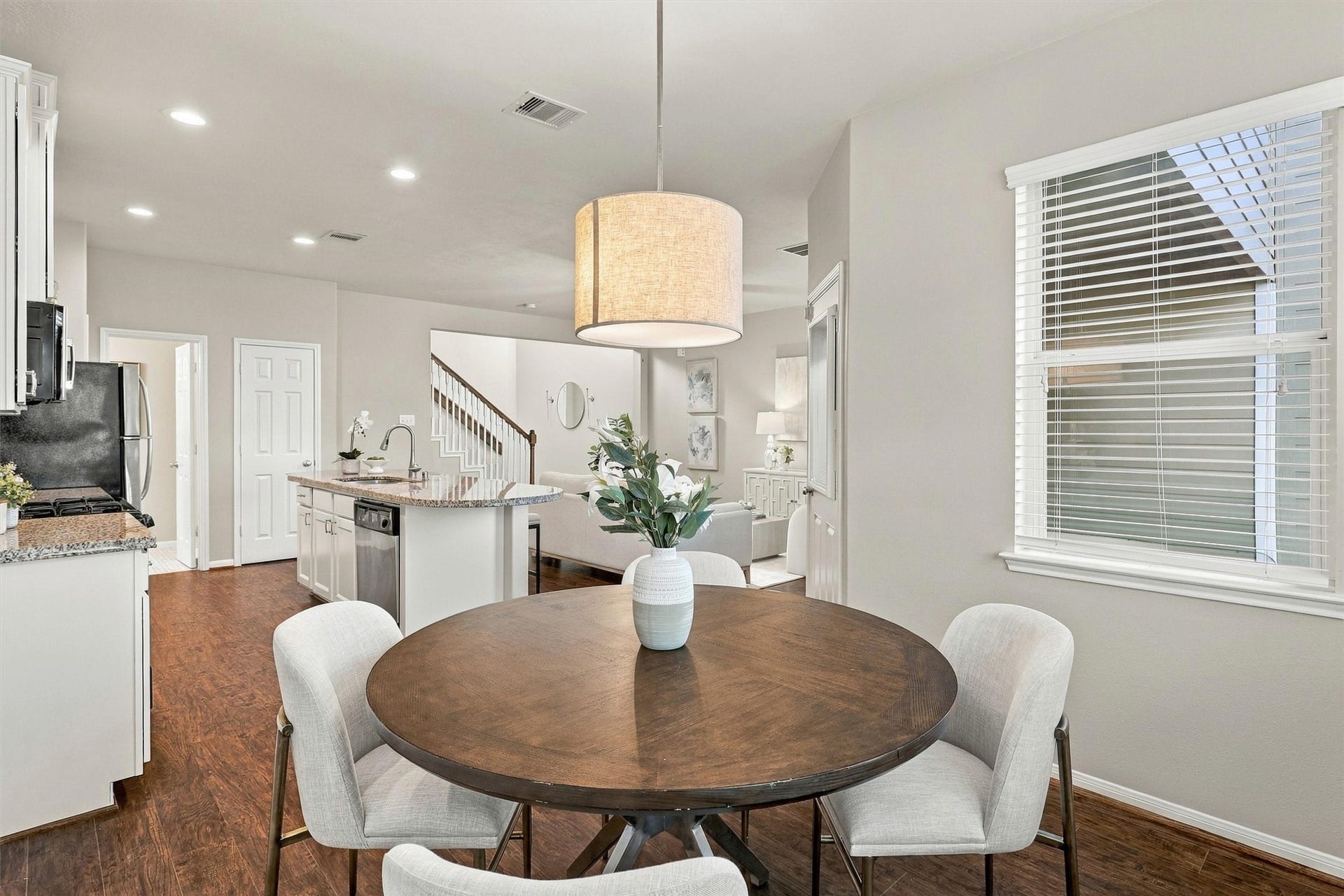 8323 Lamond Lane, Houston, TX 77095 Alternate view of the dining room shows off the open concept floor plan. You will love living here!