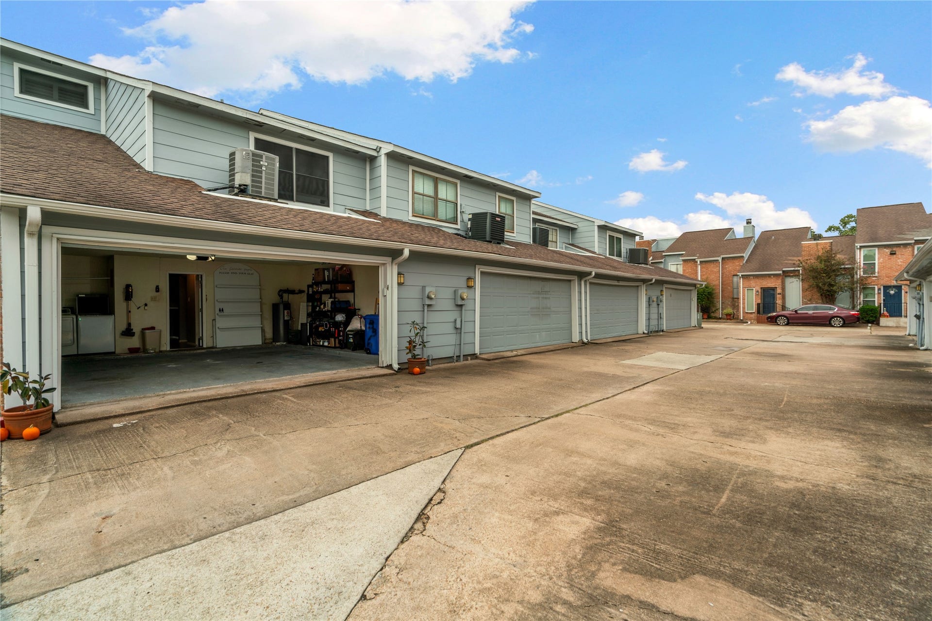 3200 S Gessner Road, #336, Houston, TX 77063 Back alley entrance to the 2 car garage