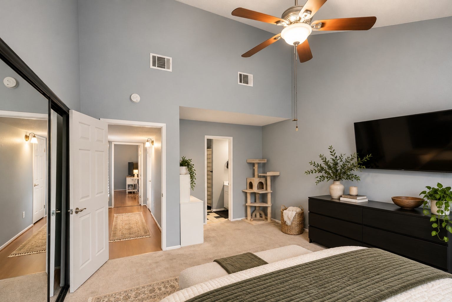 3200 S Gessner Road, #336, Houston, TX 77063 Another view of the primary bedroom. Virtuall staged