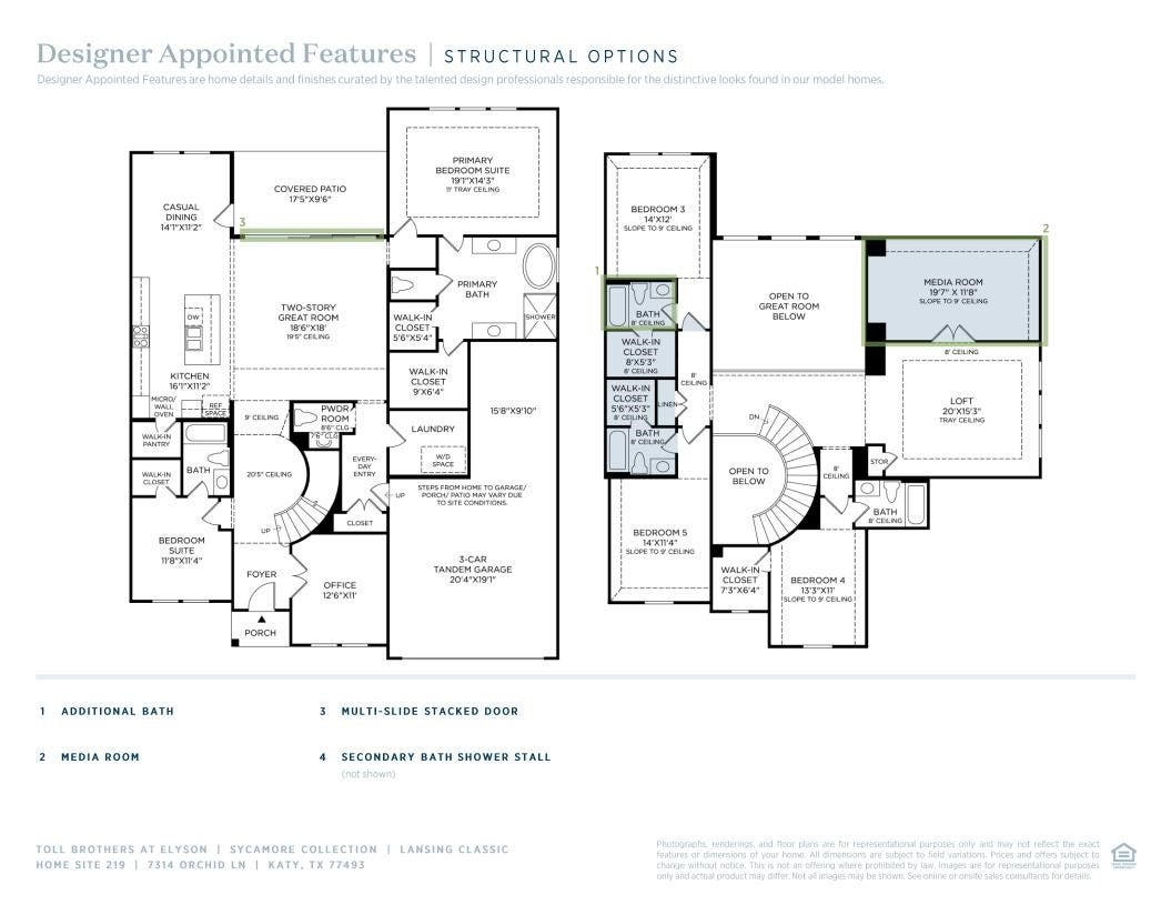7314 Lilac Orchid Lane, Katy, TX 77493 Floor plan