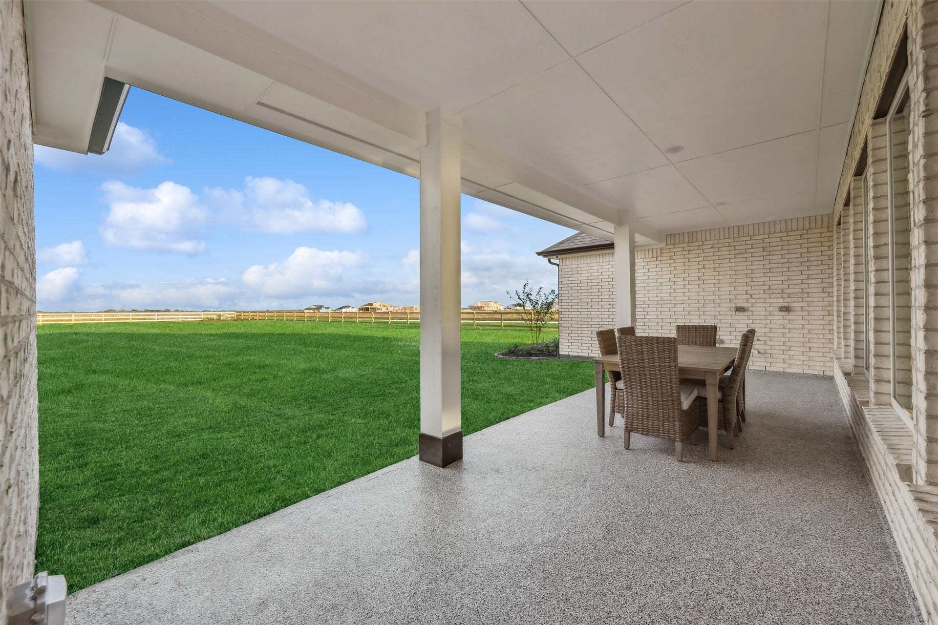 4012 Ranch Home Drive, Waller, TX 77484 Enjoy the views from the covered patio!