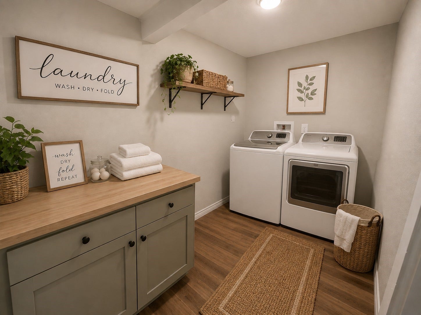 202 N Logan Street, Texas City, TX 77590 Staged laundry room