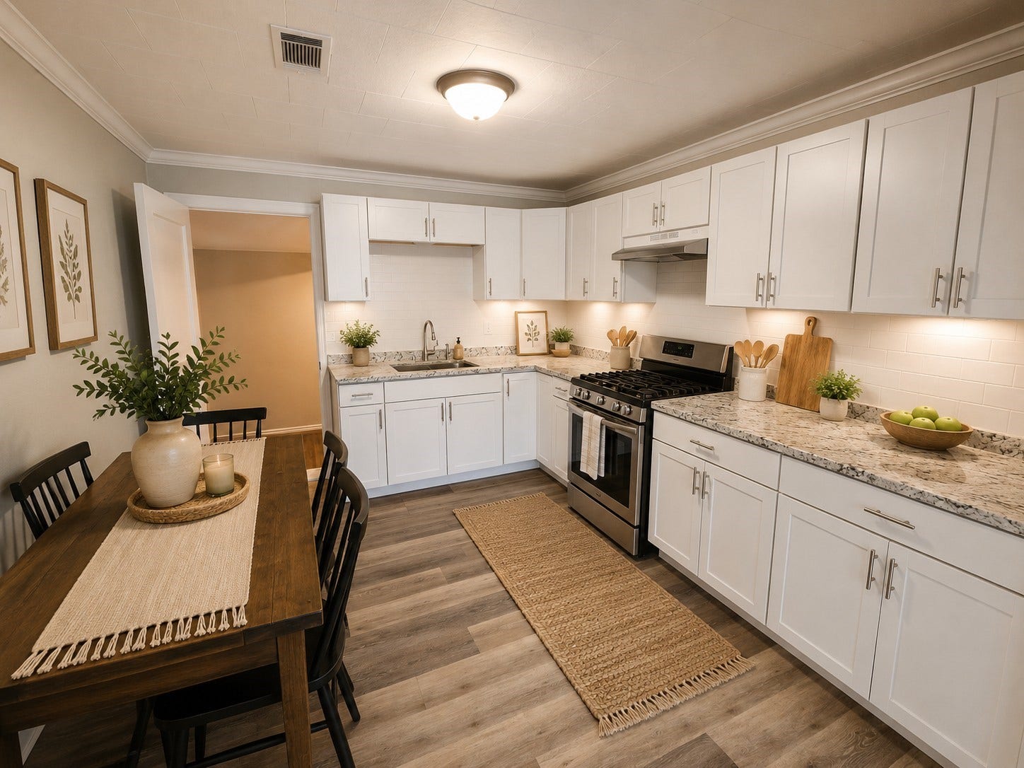 202 N Logan Street, Texas City, TX 77590 Staged kitchen