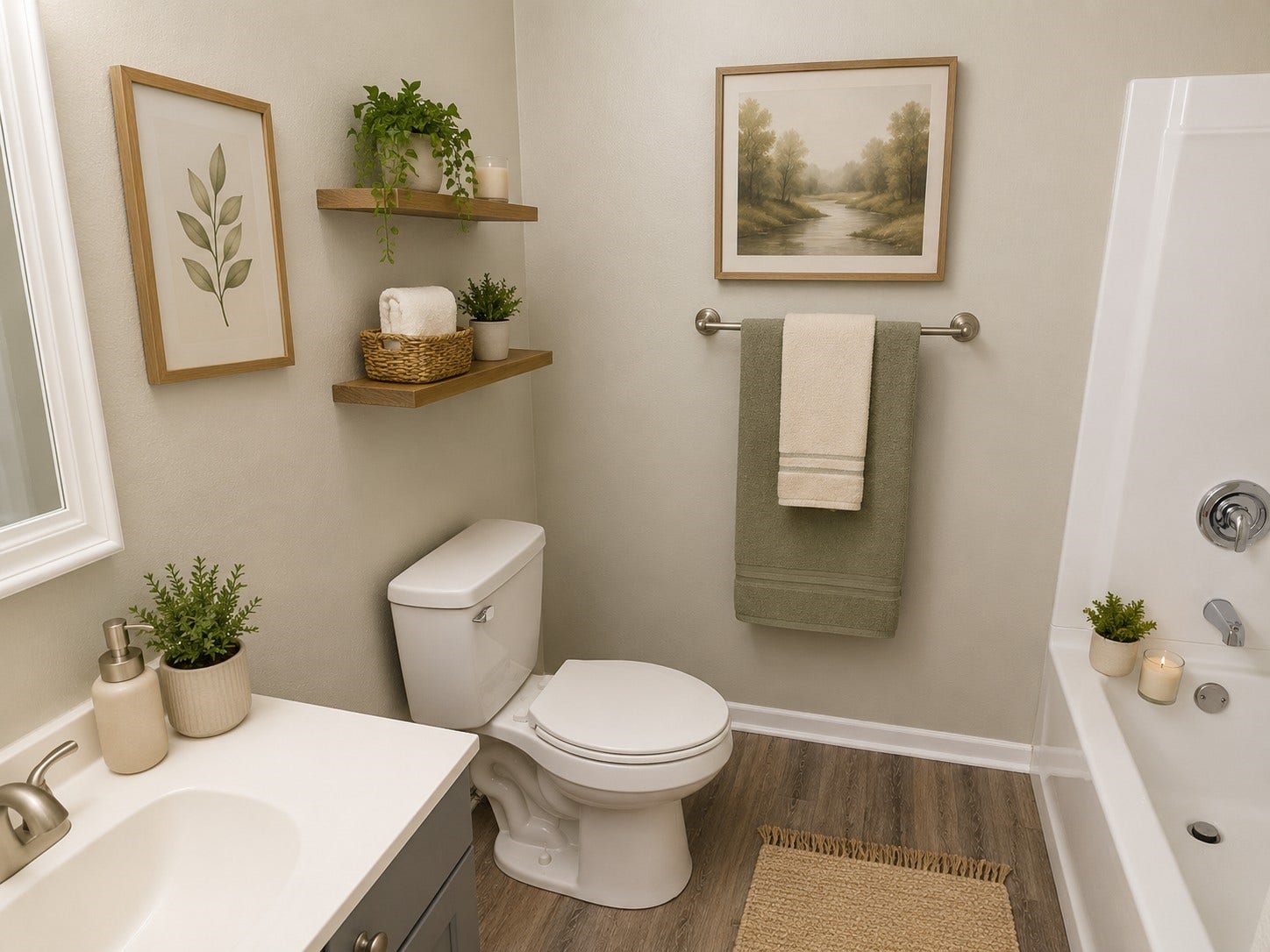 202 N Logan Street, Texas City, TX 77590 Staged bathroom