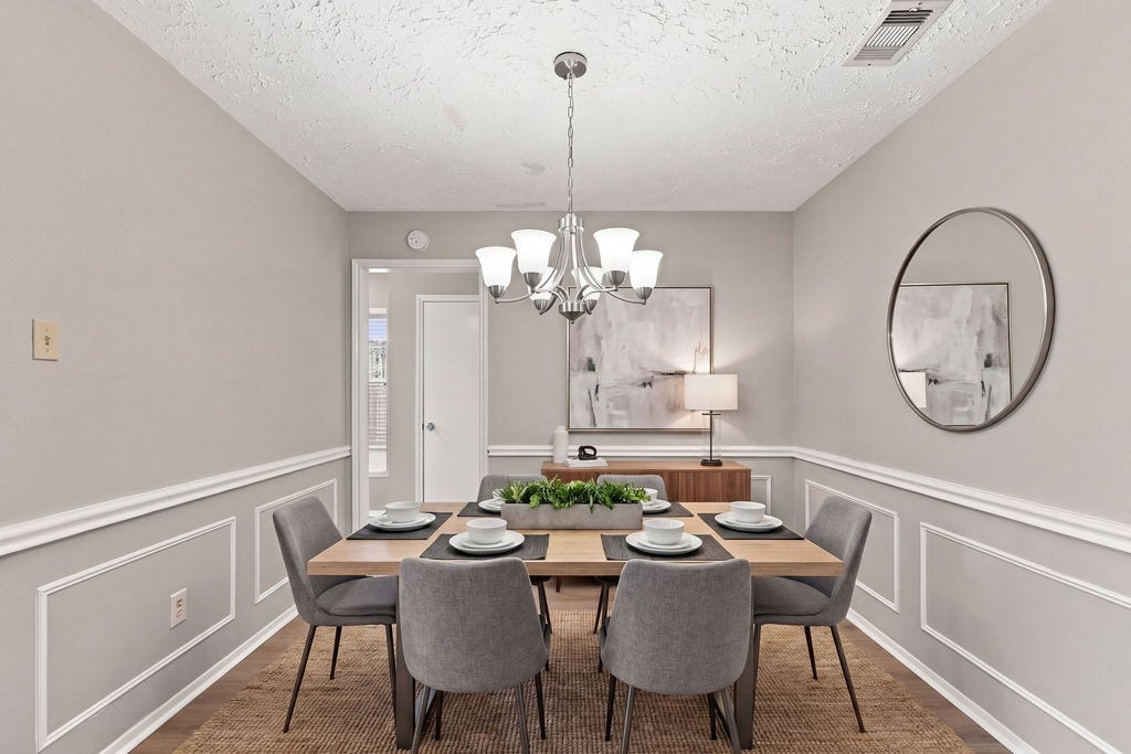 407 Ironbark Drive, Houston, TX 77598 Dining room digitally staged