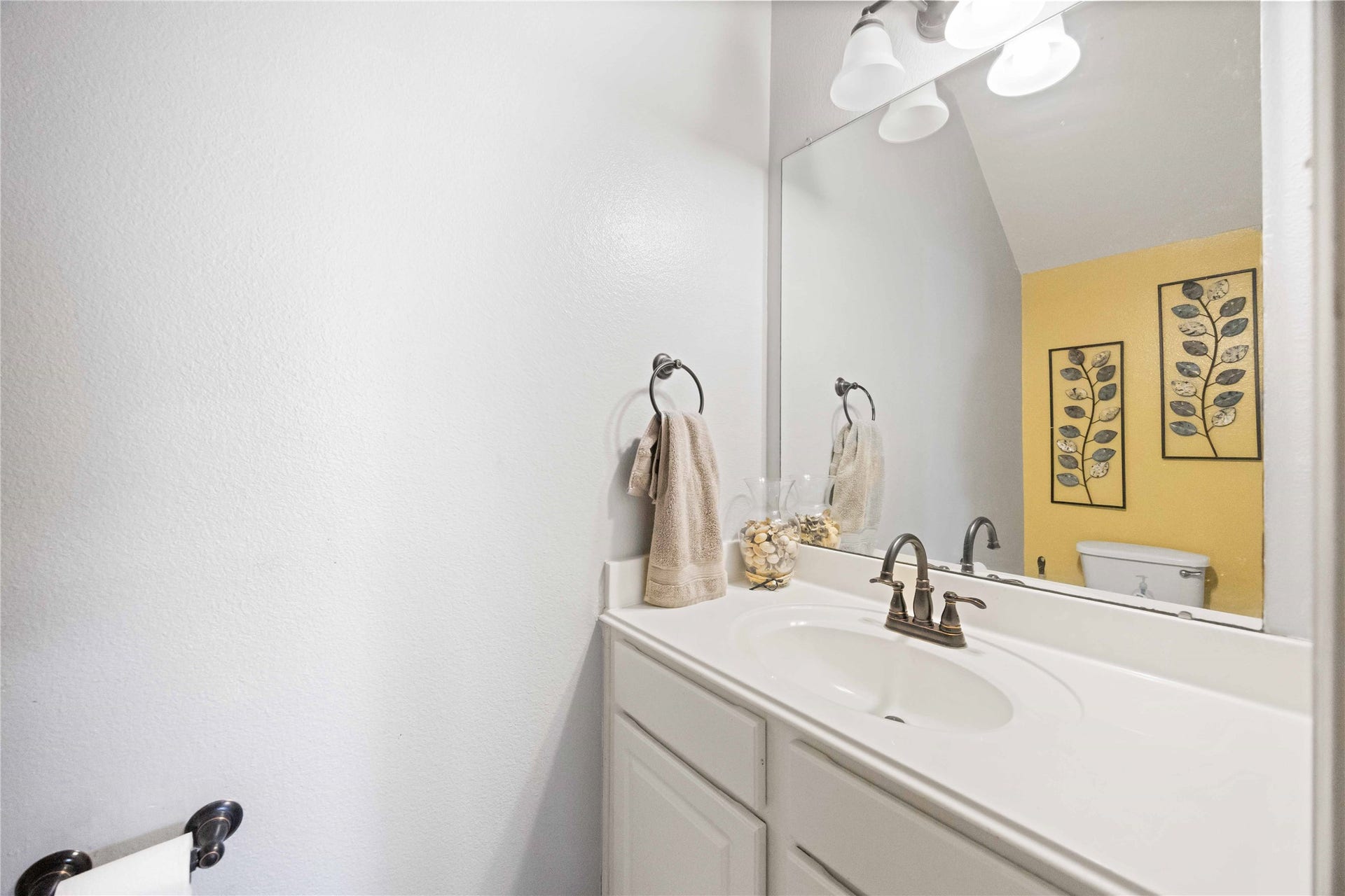 Half bath downstairs.