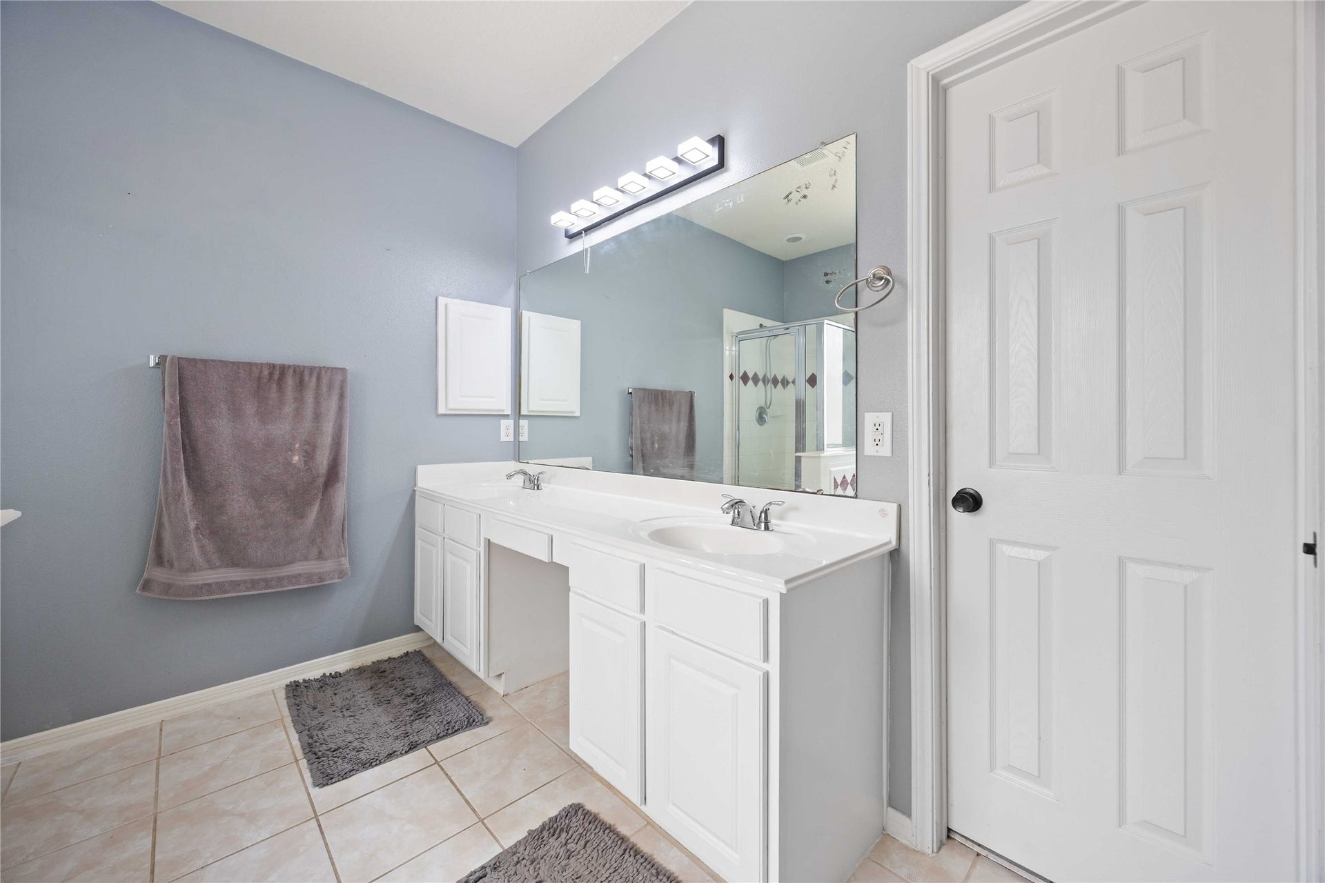 Double vanities.