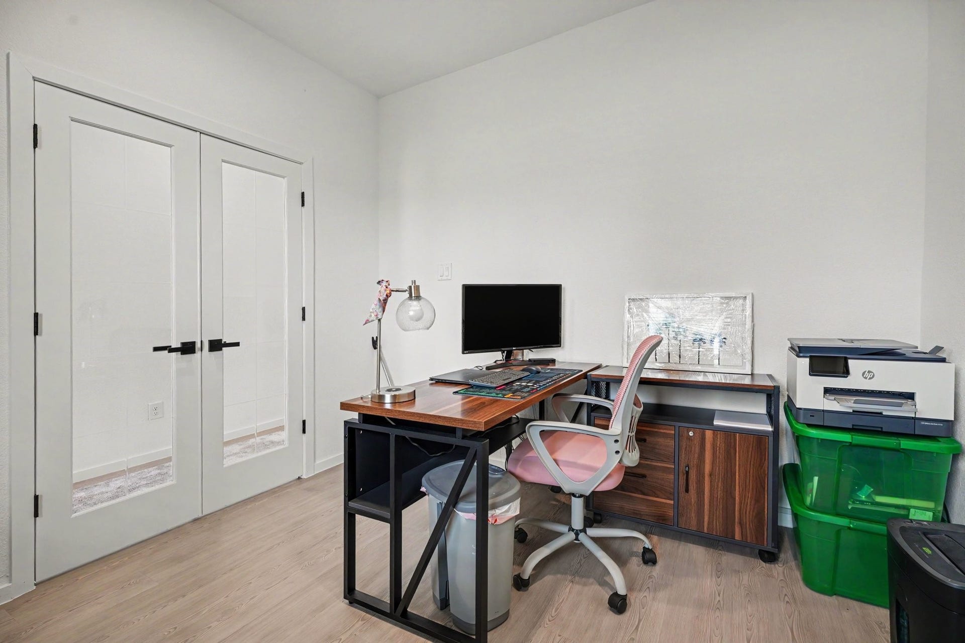 13716 Windward Mist Drive, La Marque, TX 77568 Versatile study located just off the entry, offering a quiet workspace with attractive glass French doors.
