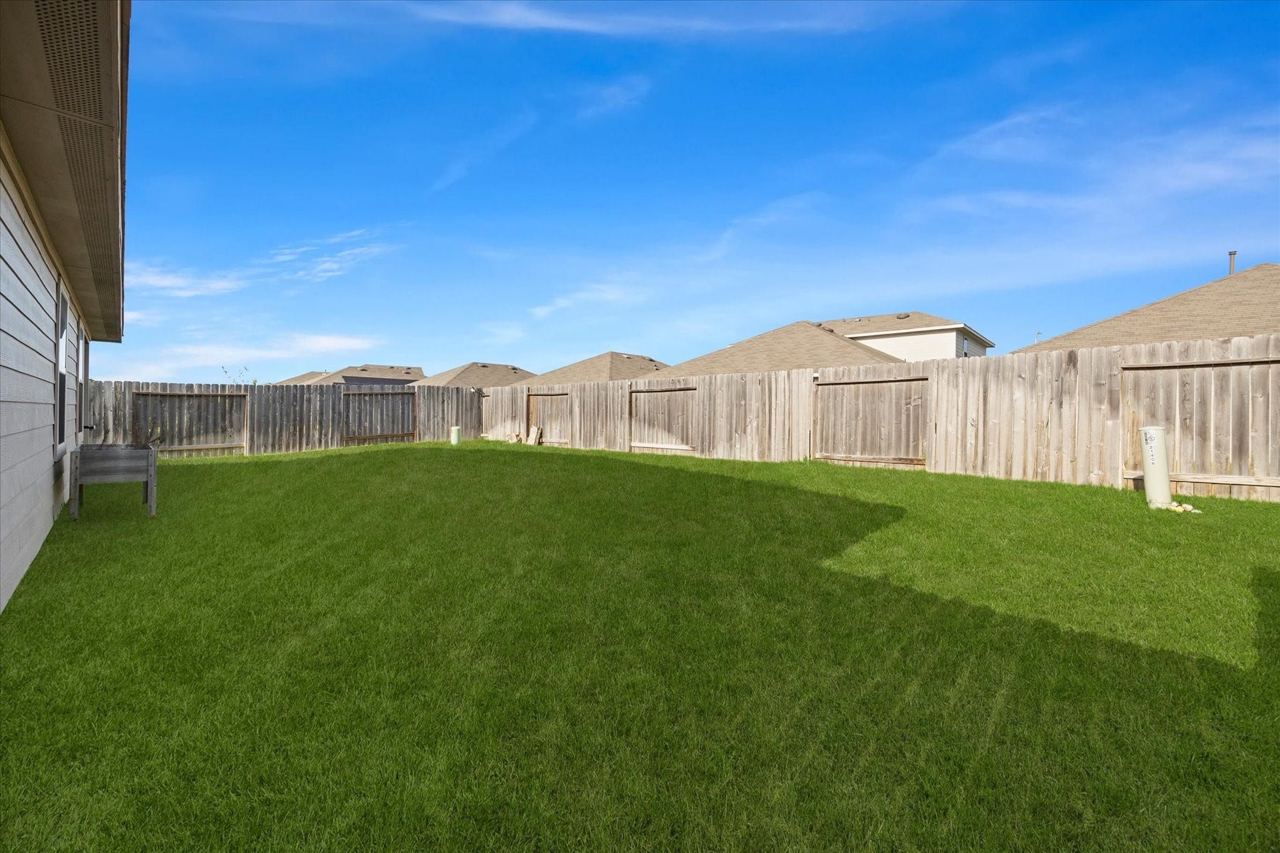 1. Enjoy a private backyard with room to make it your own.