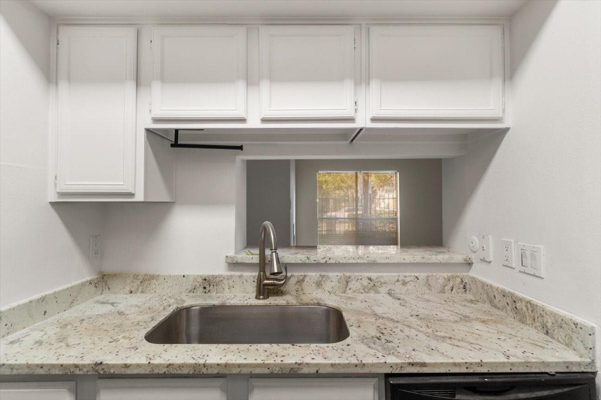 2025 Augusta Drive, #203, Houston, TX 77057 Kitchen With Granite Counters and Stainless Appliances