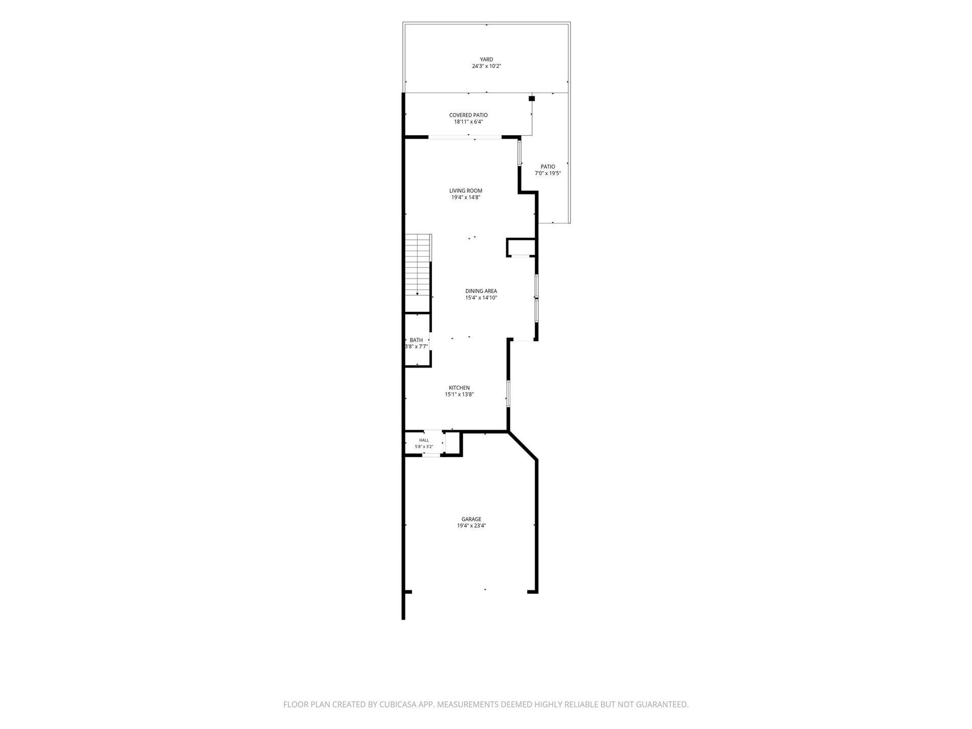 1606 Northwood Street, Houston, TX 77009 Floor plan - 1st floor.