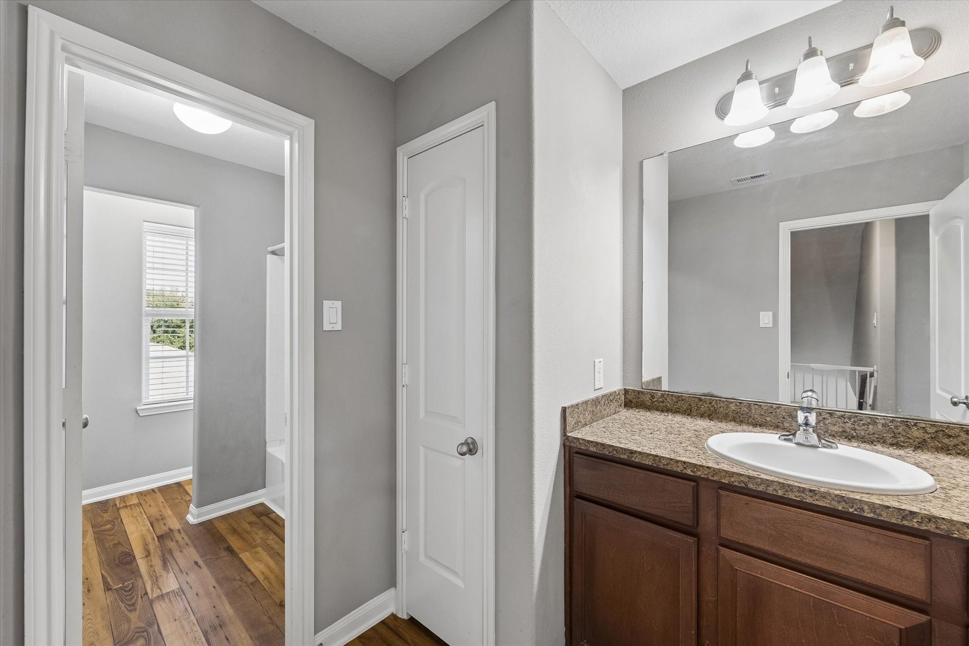 10885 S Lake Mist Lane, Willis, TX 77318 Second Bathroom - tub and toilet rooms are separate/private through those doorways.