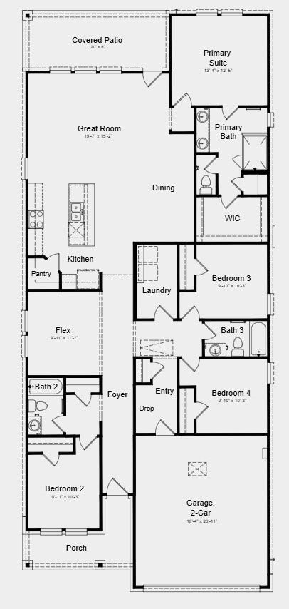 Additional Highlights Include: Extended LVP flooring to flex.