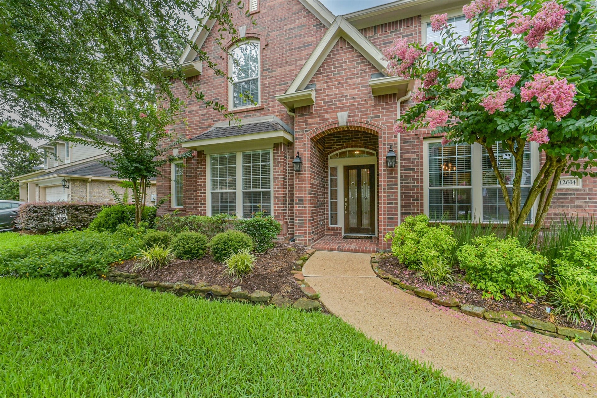 12614 Brazos Bend Trail, Humble, TX 77346 Well maintained landscaping awaits you