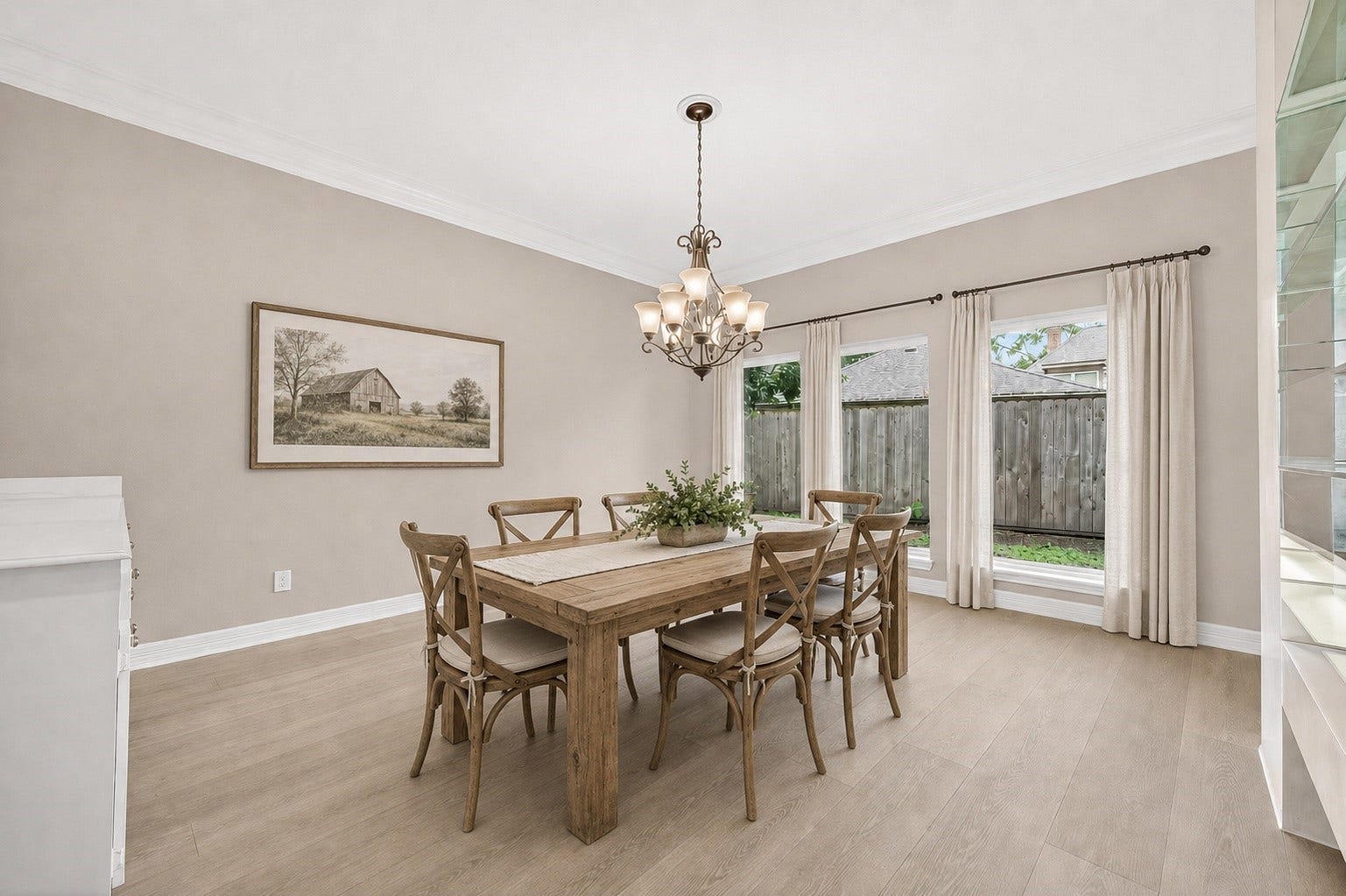 Virtual staging with updated floors