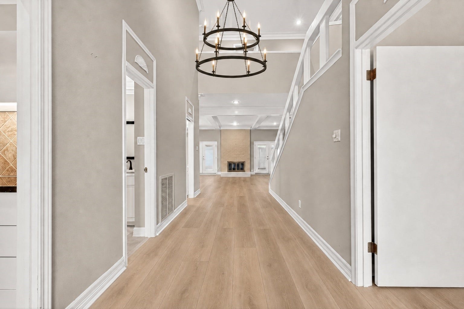 Entry way with Virtual rendering with updated floors