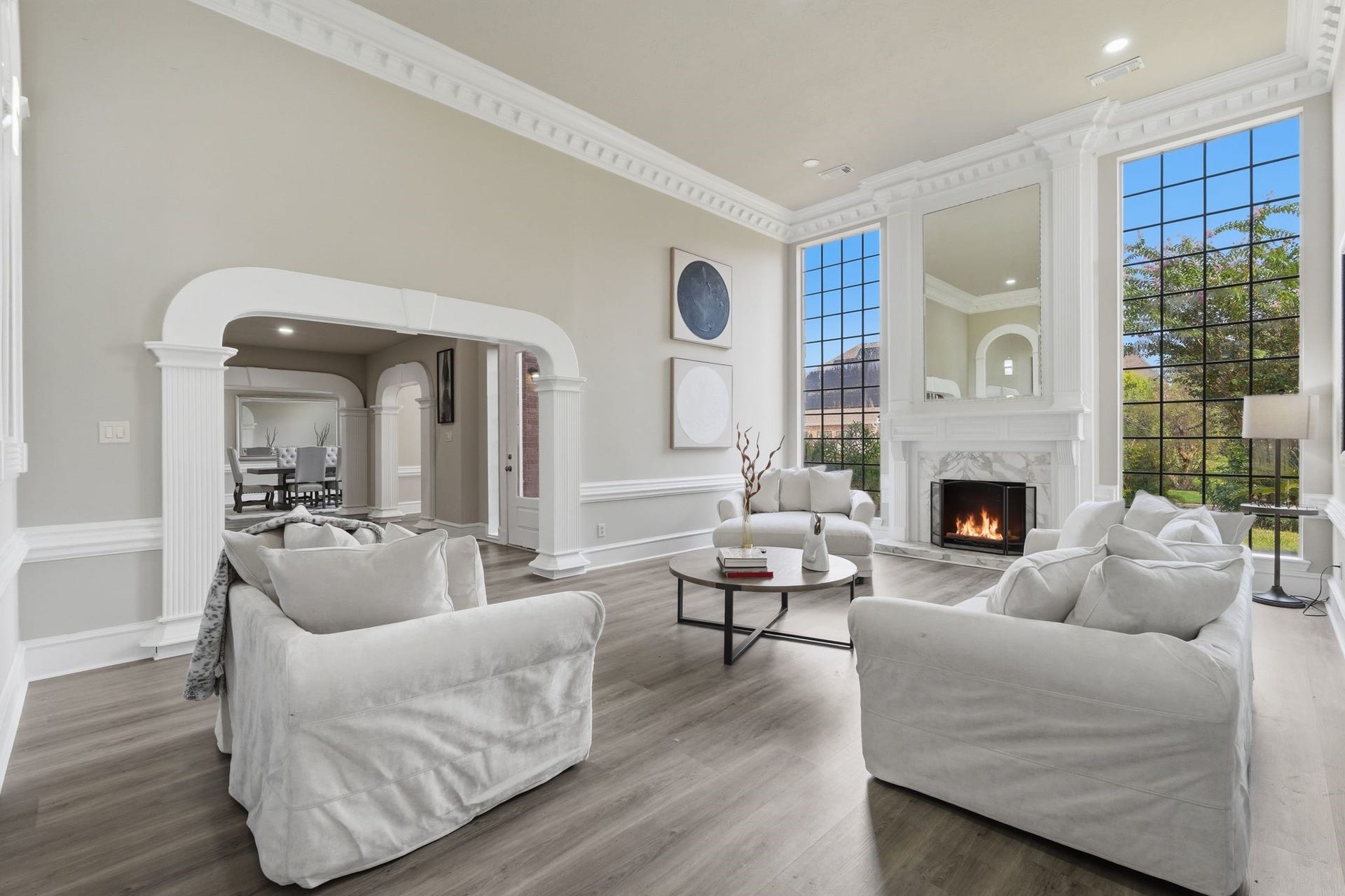Design options are endless in this oversized room!