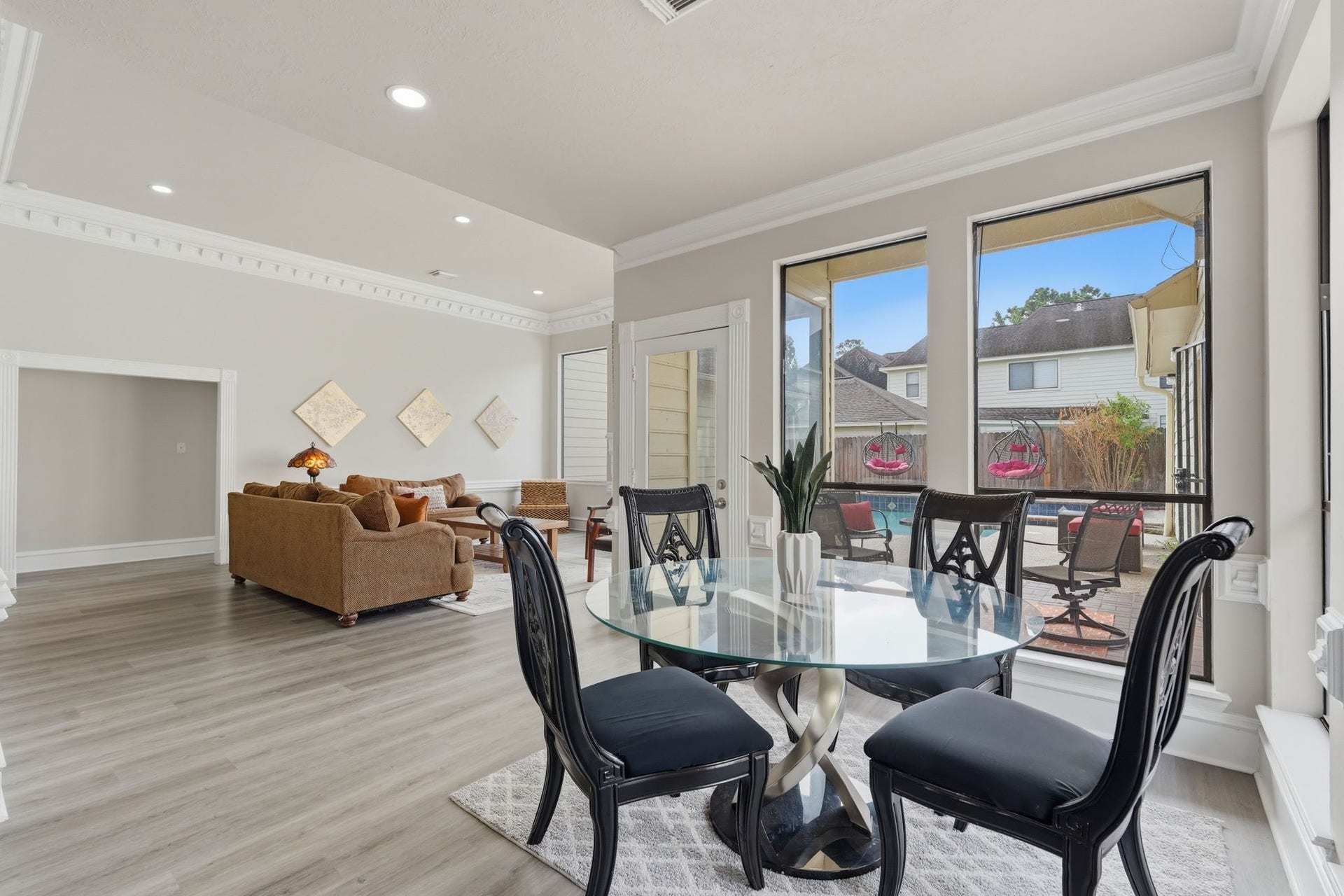 There is a ton of natural lighting in this home!