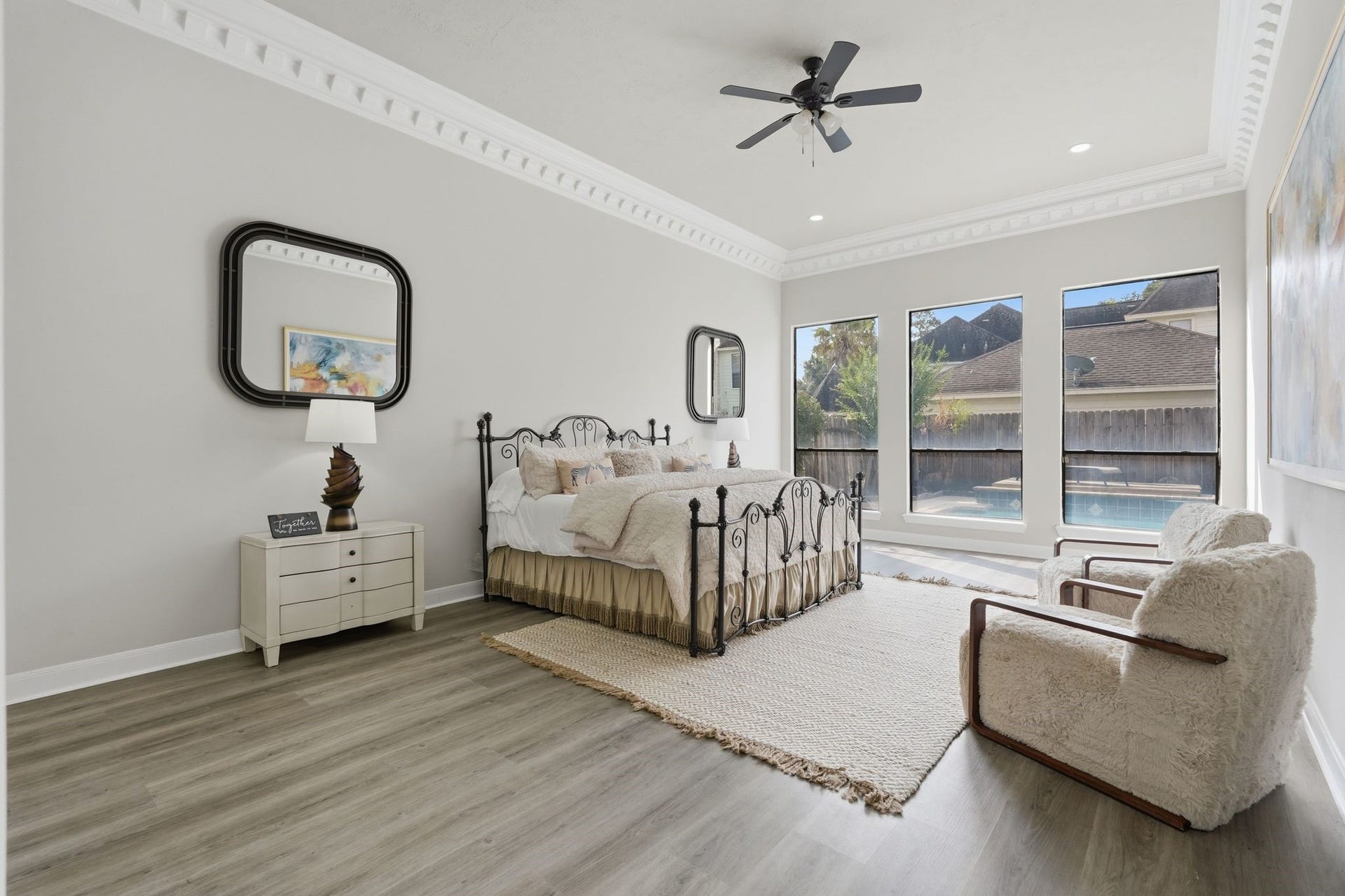 Oversized Primary Suite tucked in the back of the home!