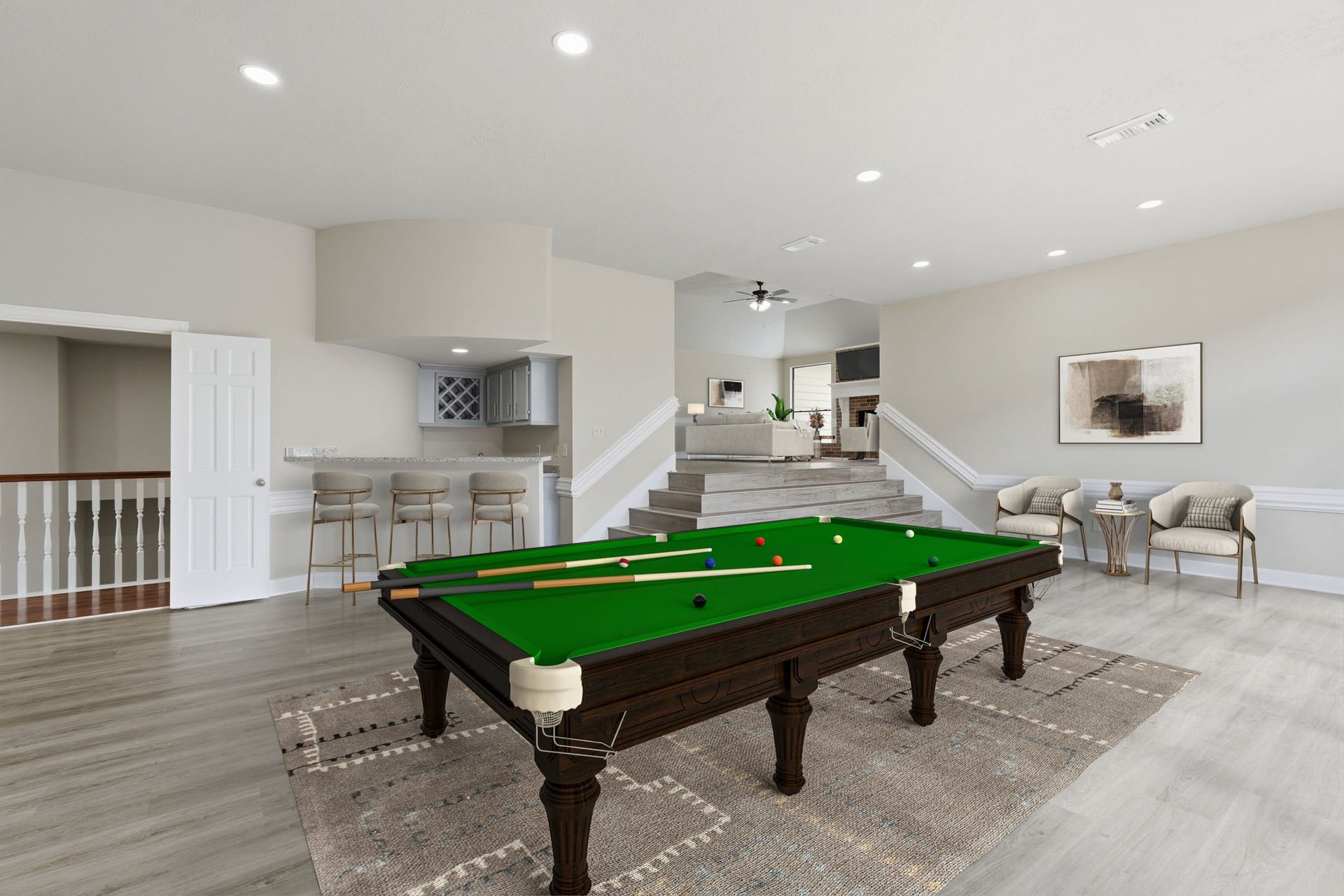 This would make a perfect billiards rooms! *Virtually Staged*