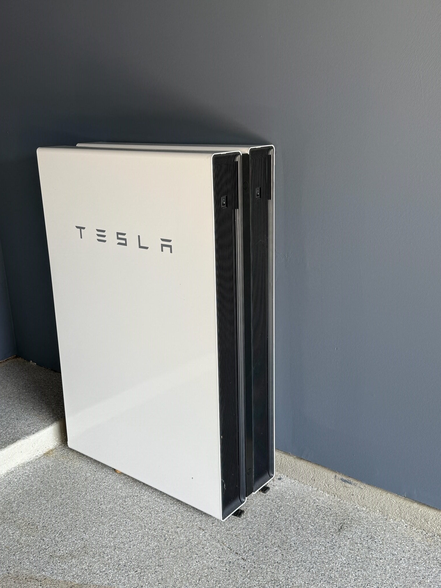 2811 Afton Drive, Pearland, TX 77581 Energy-efficient garage equipped with a Tesla battery bank.