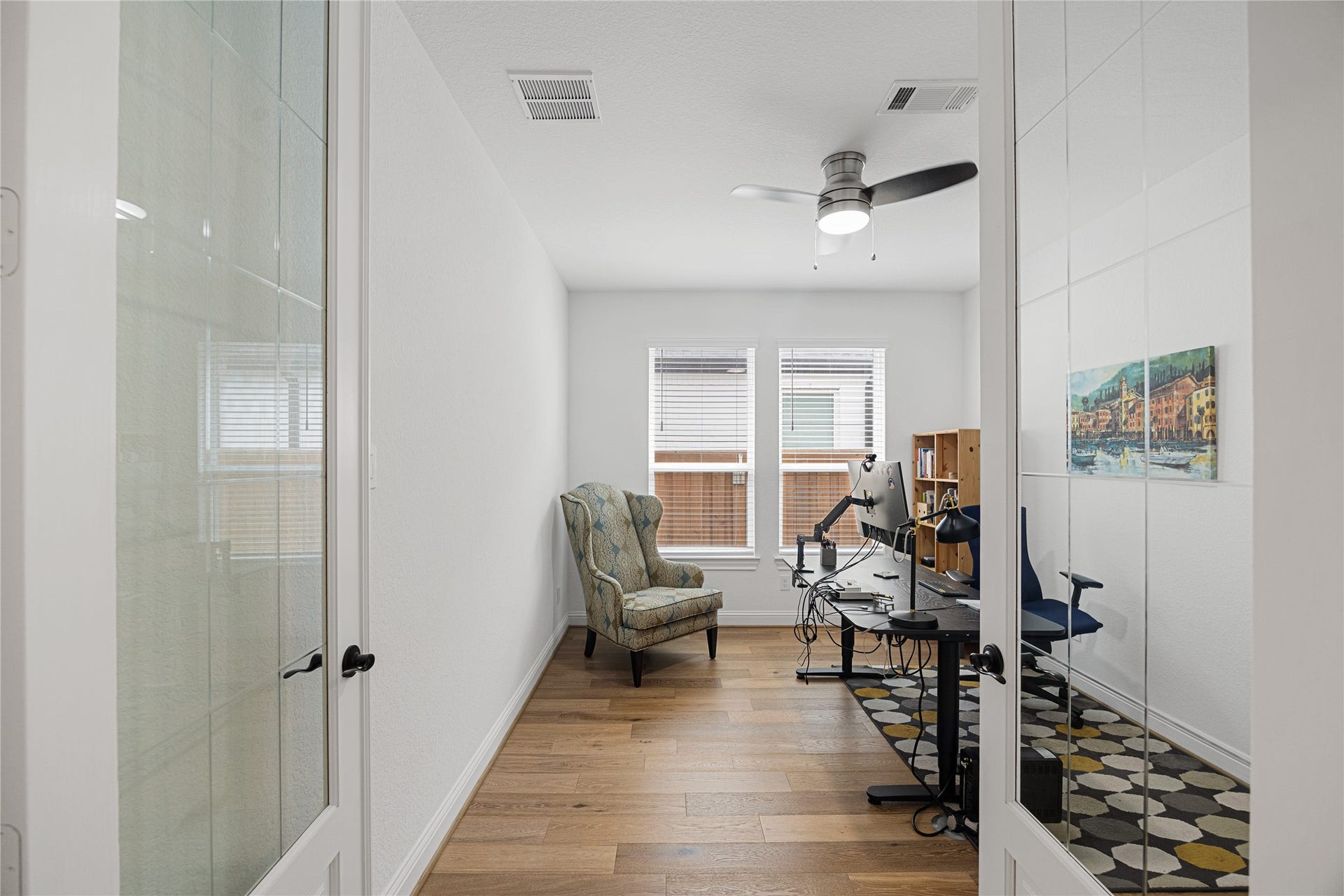 Study located to left upon entering the home.