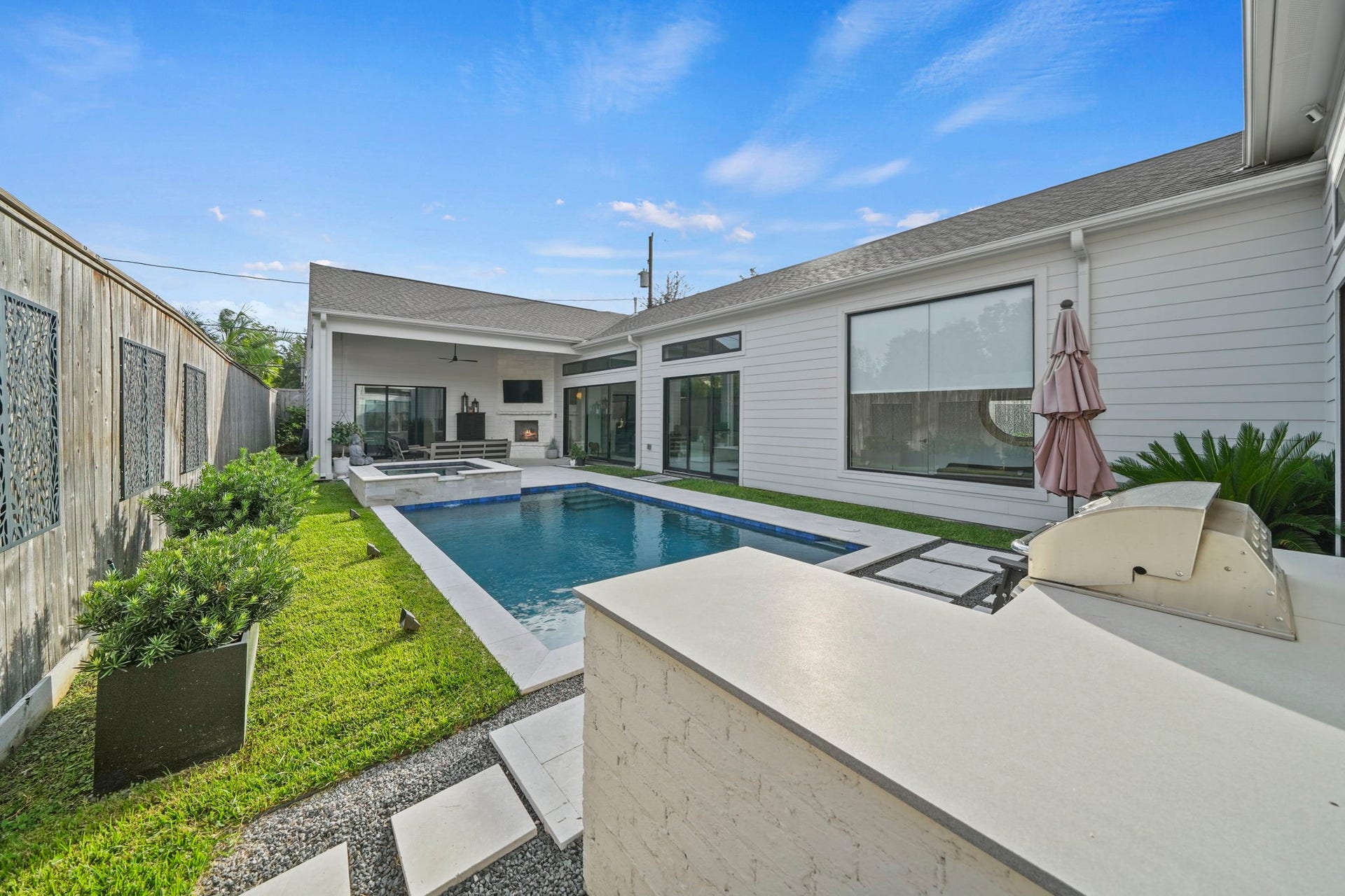 6425 Remlap Street, Houston, TX 77055 Very low maintenance backyard add to the appeal!