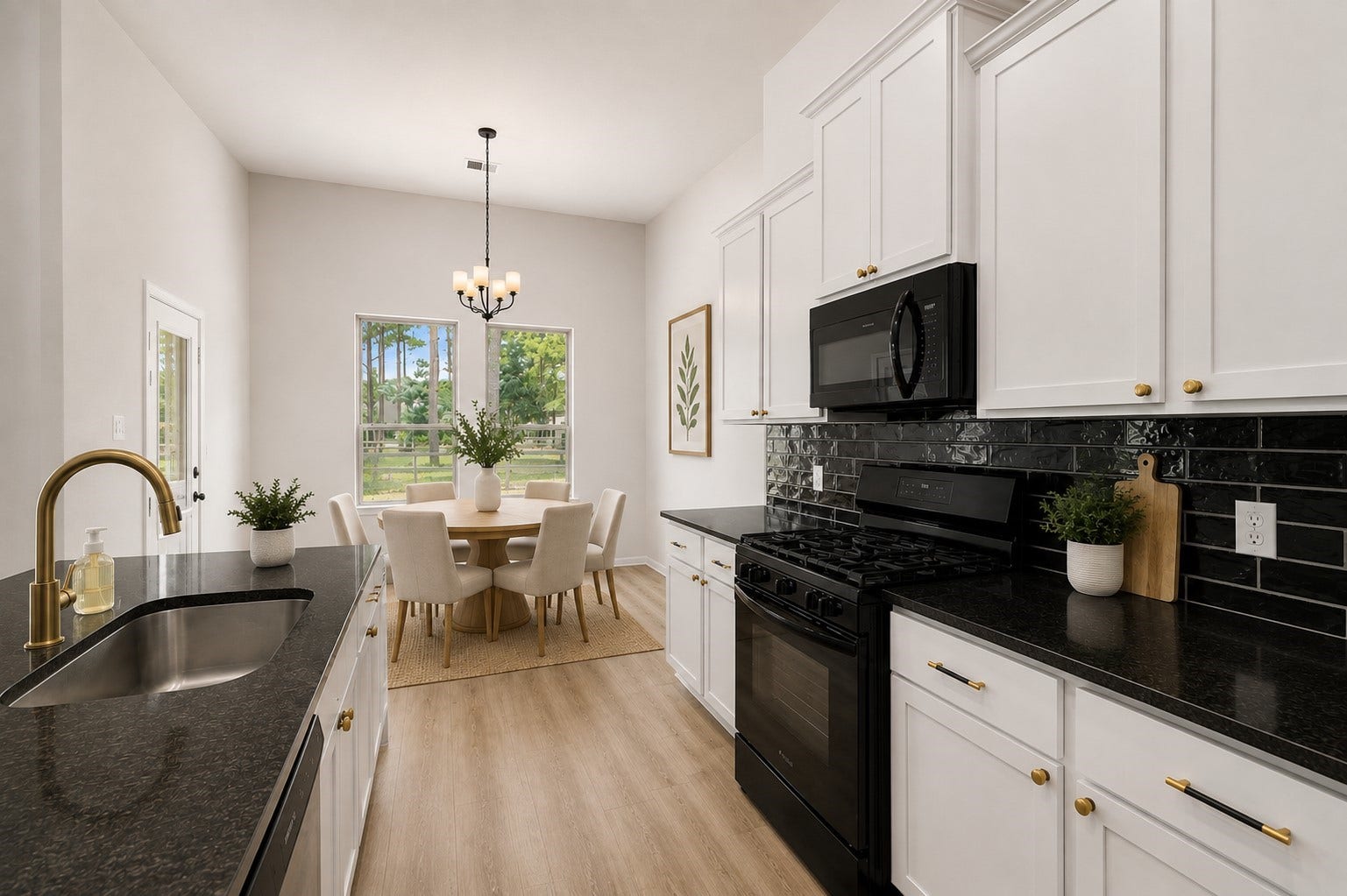 13432 Maverick Trail Road, Conroe, TX 77303 Gas stove and upgraded LVP flooring. *Virtually staged