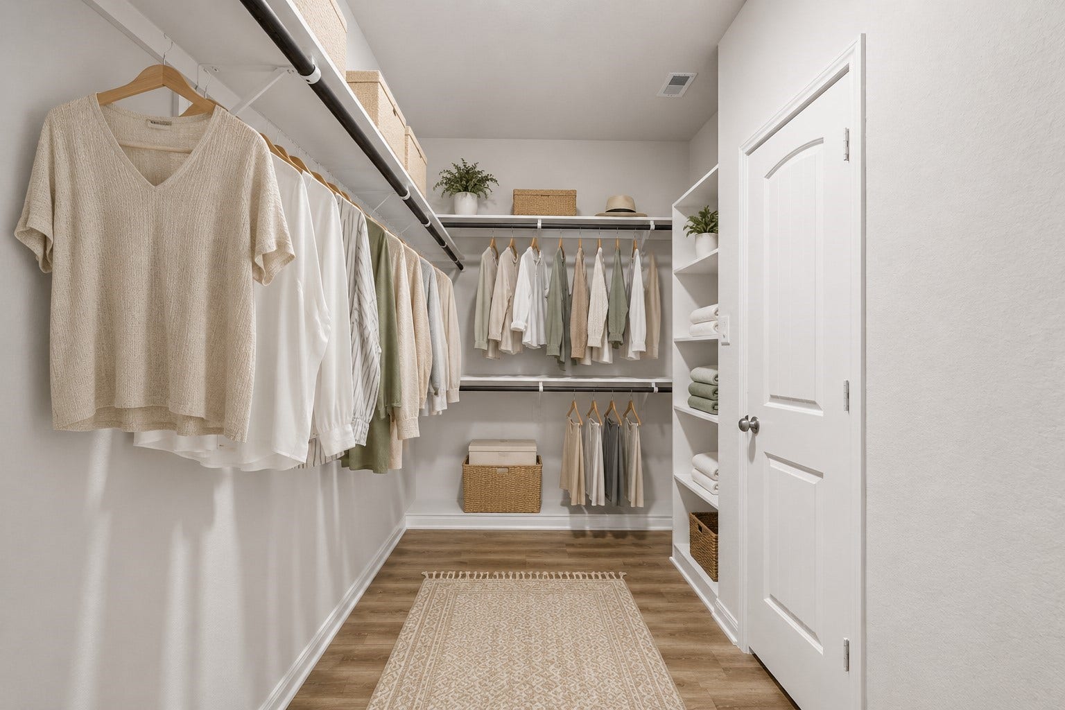 13432 Maverick Trail Road, Conroe, TX 77303 The LVP flooring continues in the primary closet also (*virtually staged)