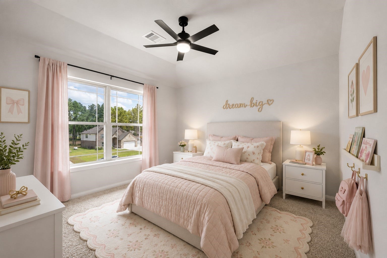 13432 Maverick Trail Road, Conroe, TX 77303 4th bedroom bathed in natural light, and located on the 2nd level *Virtually staged