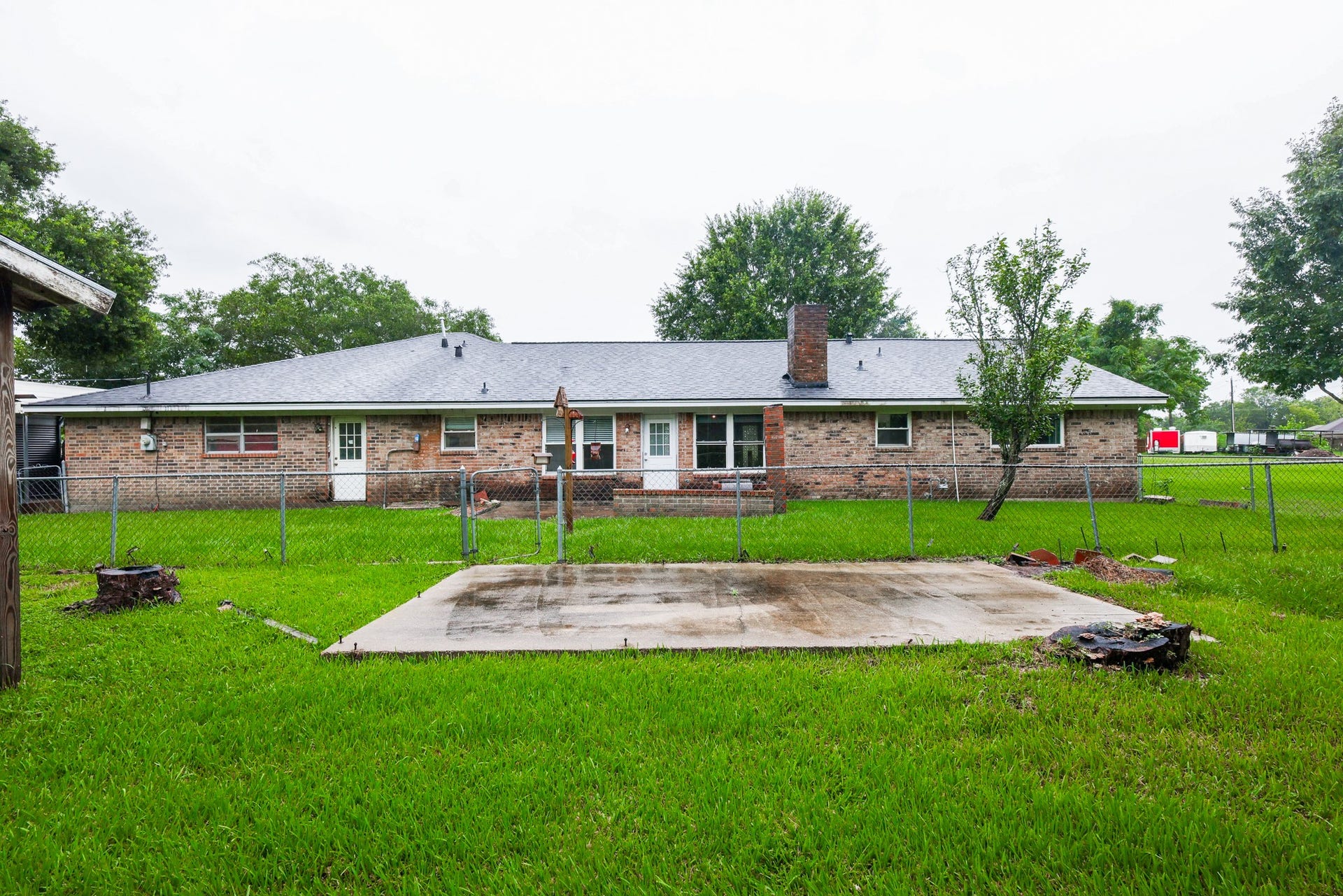 12614 C Bar Drive, Santa Fe, TX 77510 Large Backyard with a fully fenced section right off the back patio door