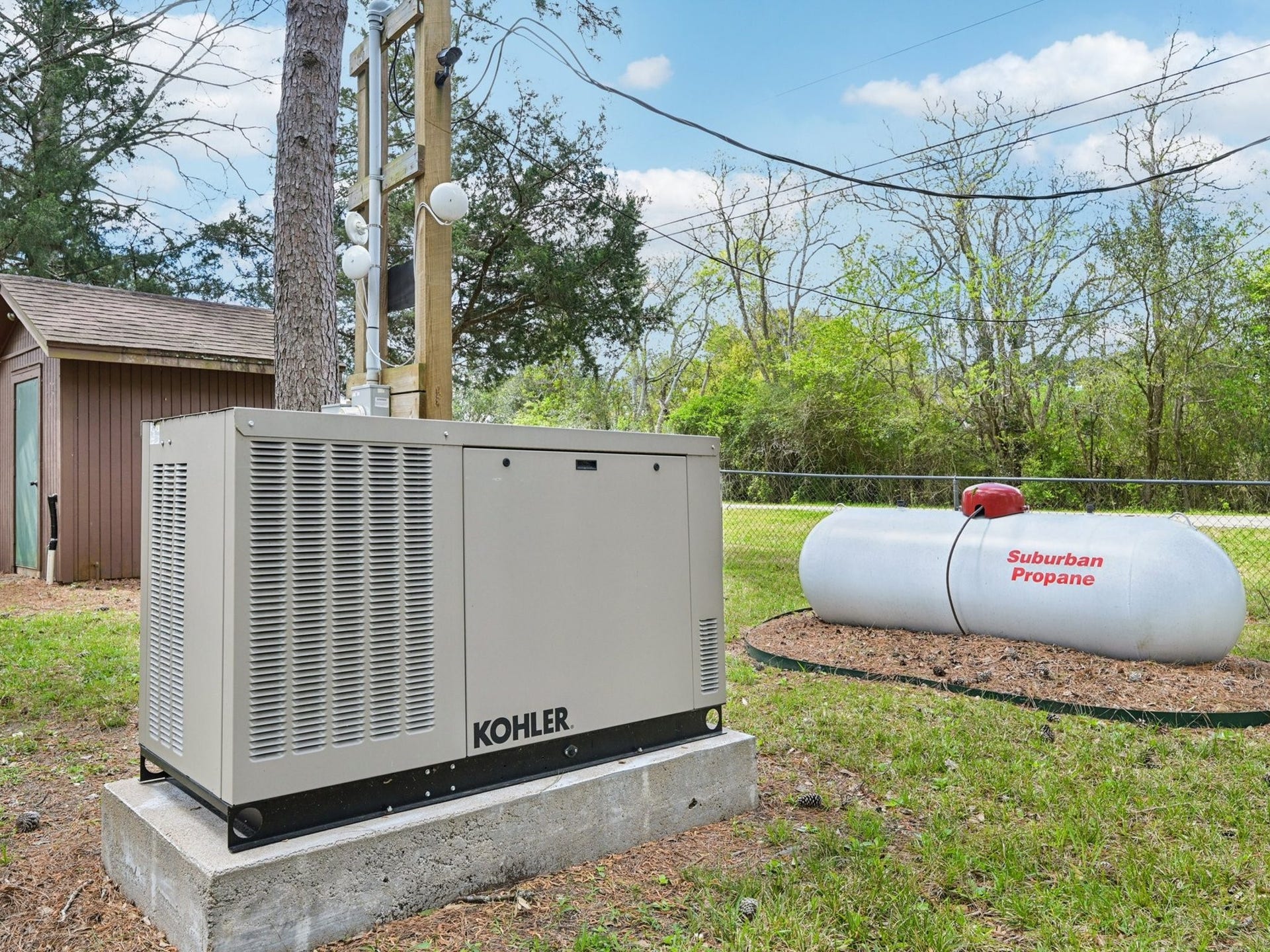 101-1/2 Avenue J, Dickinson, TX 77539 This generator offers peace-of-mind during storms.