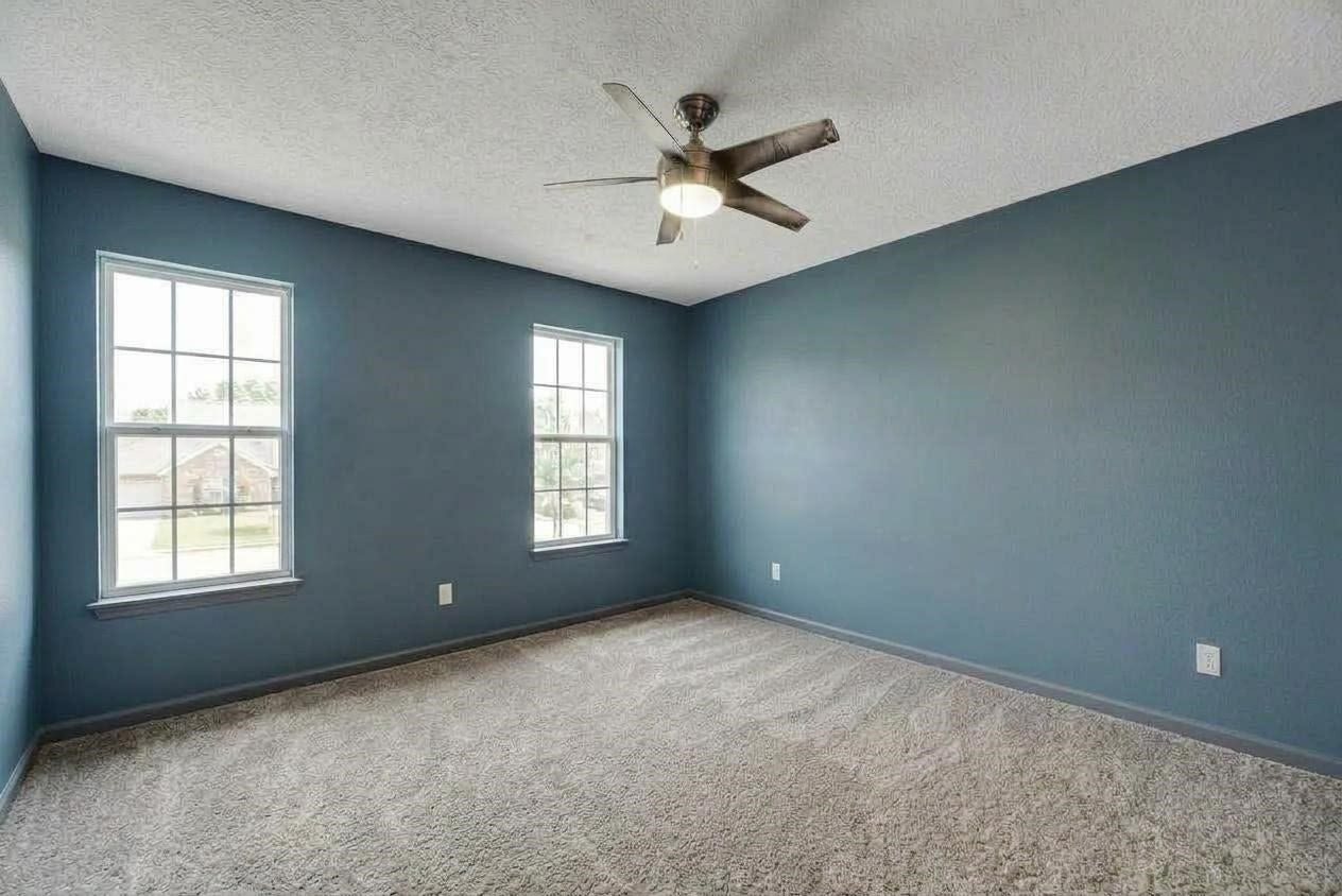 1523 Plantation Drive, Richmond, TX 77406 Bedroom 2 shown unfurnished.