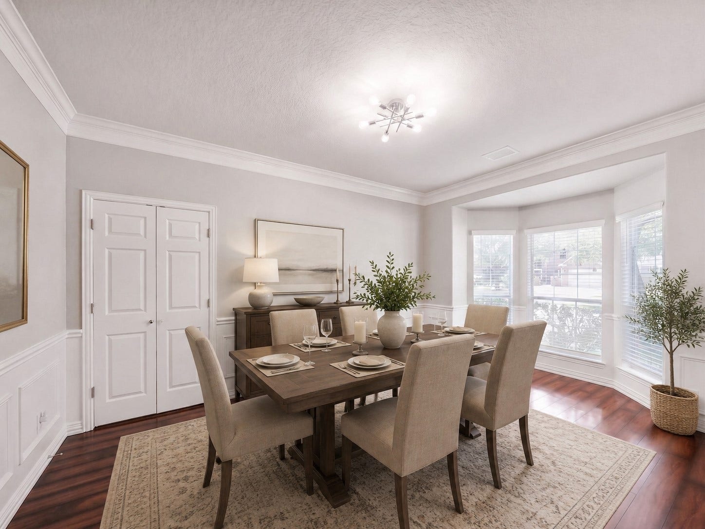 26214 Seminole Hill Lane, Katy, TX 77494 Virtually Staged:Designed for gathering and celebration, the formal dining room offers an elegant setting for everything from holiday dinners to intimate evenings with friends.