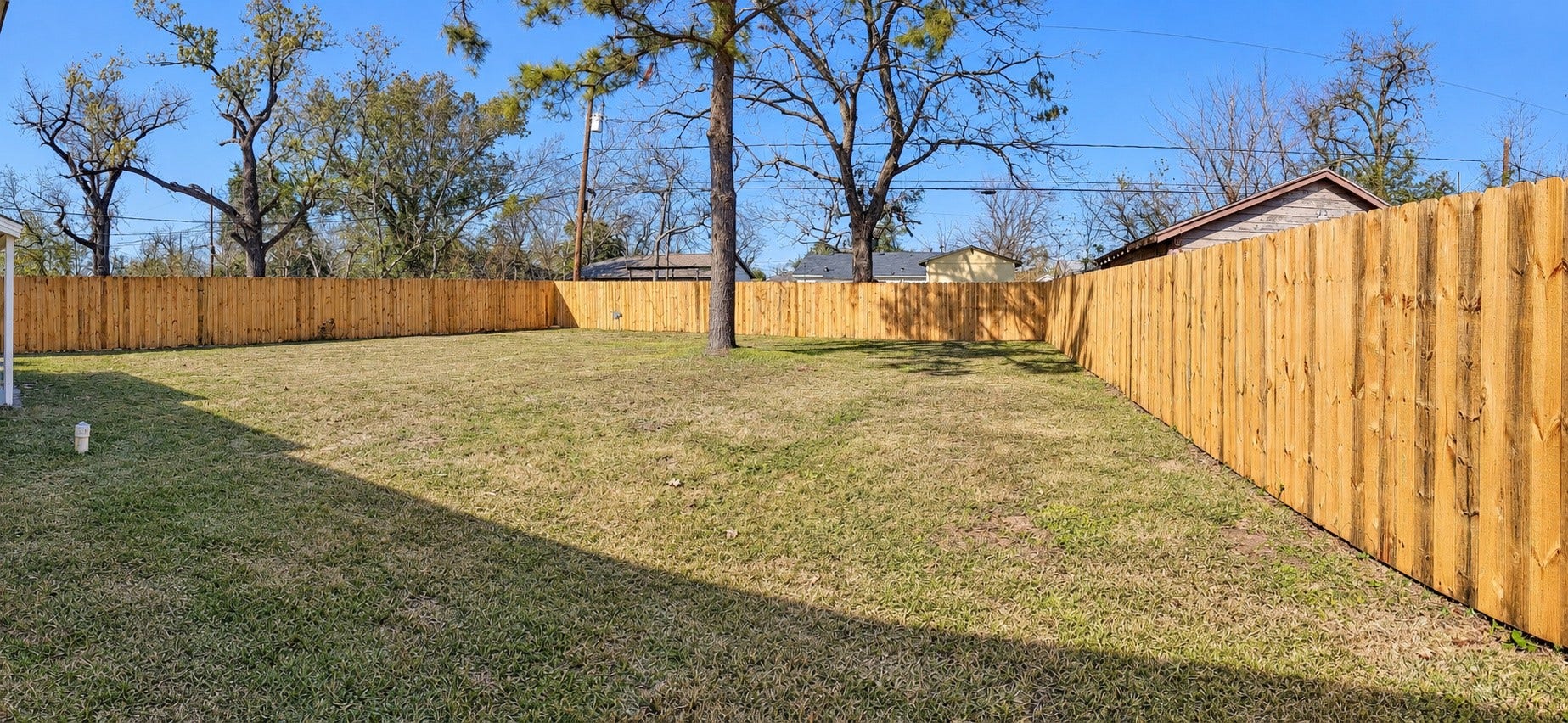 A large backyard